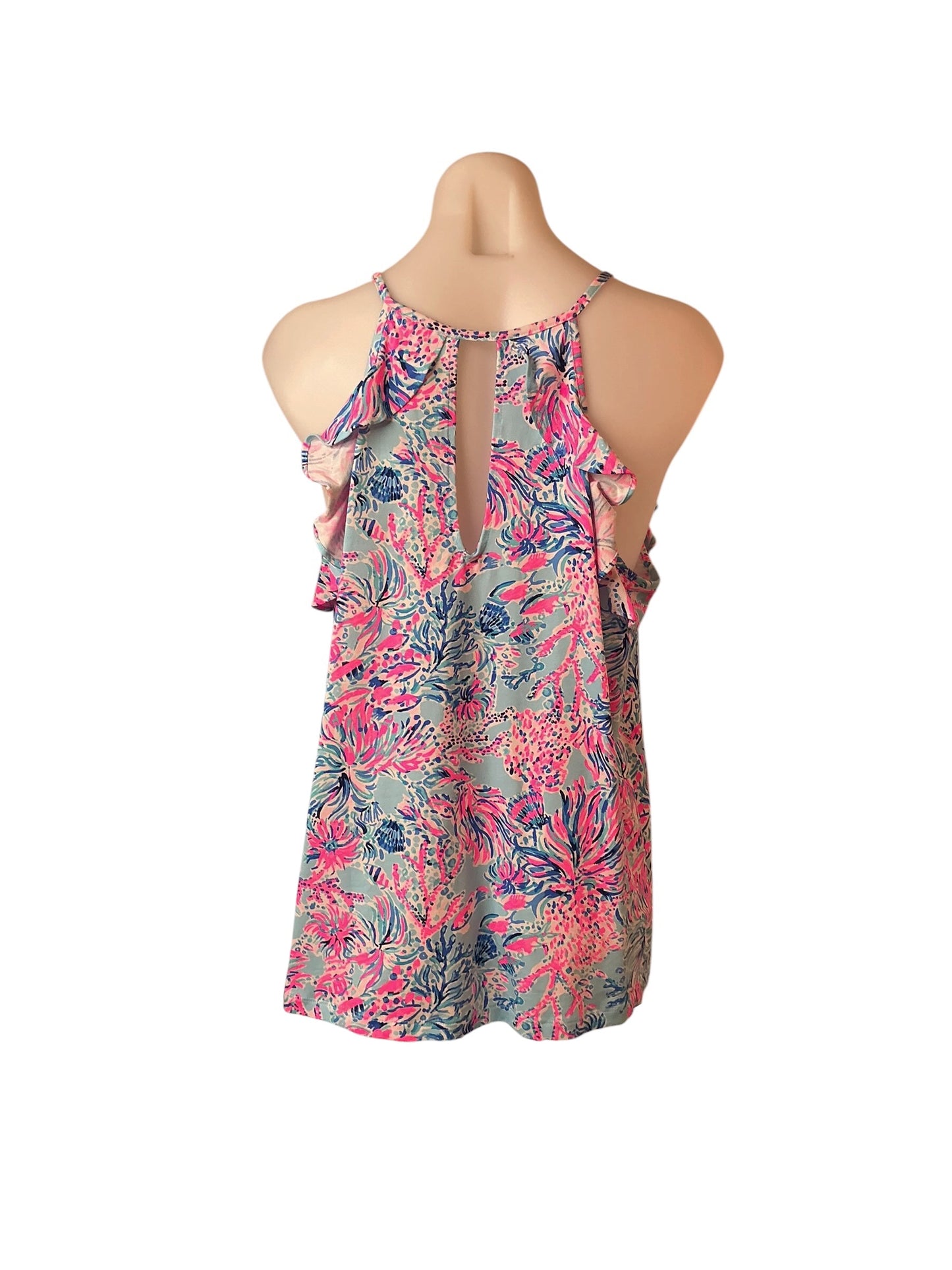 Lilly Pulitzer Billie Tank Top Splash Dance - Size L