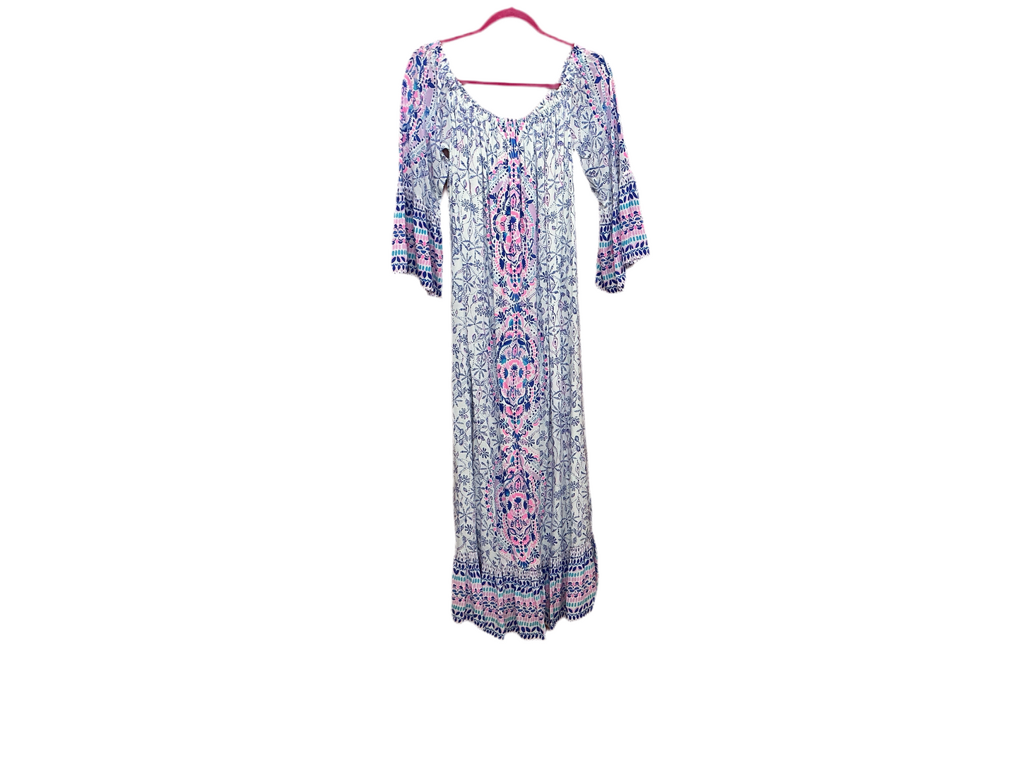 Lilly Pulitzer - Abigale Midi Dress - Time To Shine - Resort White - Size Large