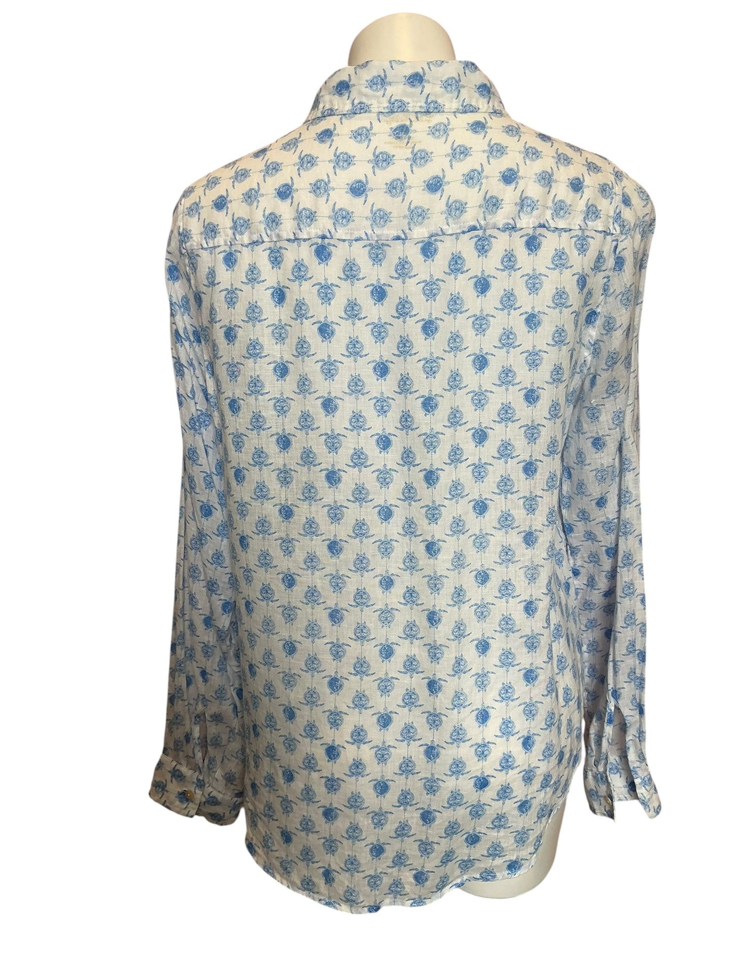 Lilly Pulitzer Sea View Button Down Toe to Toe - Size M