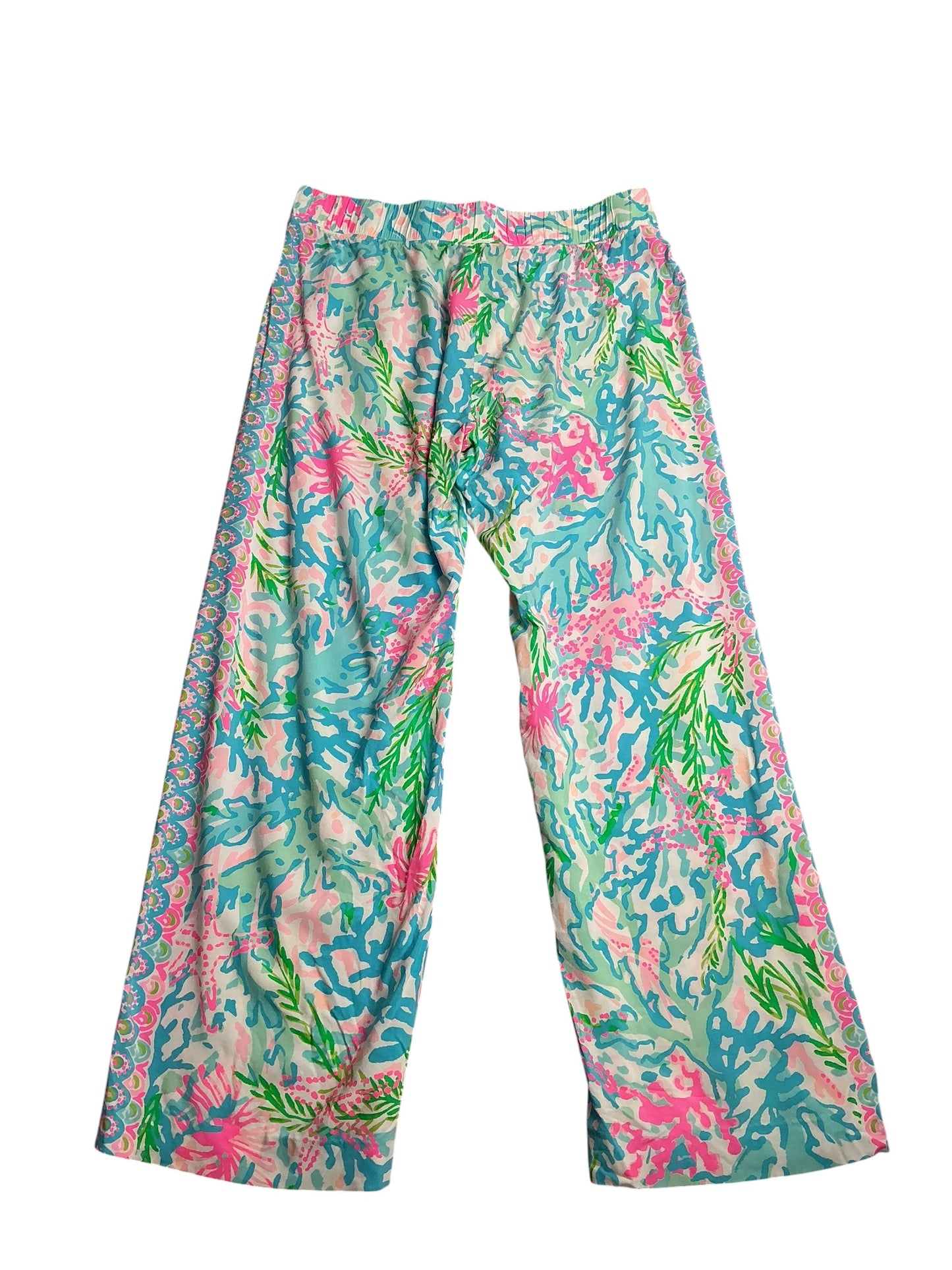 Lilly Pulitzer- Bal Harbour Palazzo Pant Multi Coral Bay Size L
