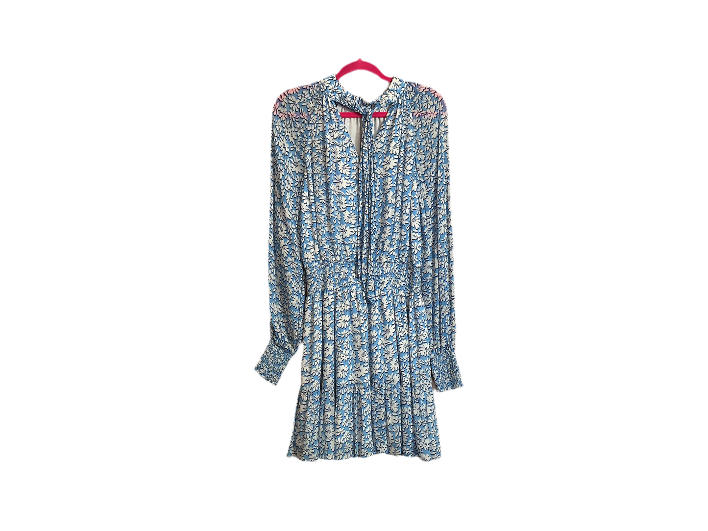 Lilly Pulitzer NWT Ellielynn Long Sleeve Dress Lunar Blue Palm Beach Petals - Size 4