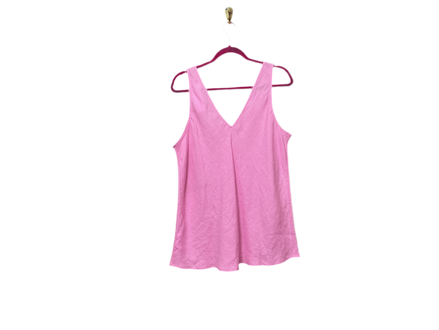 Lilly Pulitzer NWT Florin Sleeveless Linen Top Lilac Rose - Size L