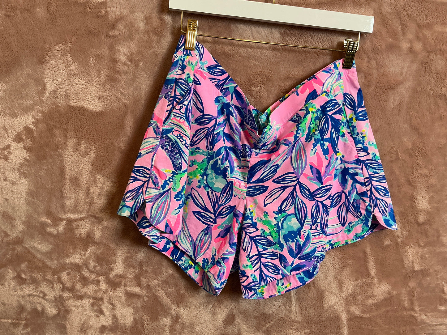 Lilly Pulitzer Short NWT - Ocean View Short - Lilac Rose - Just A Lil Jelly - Size L