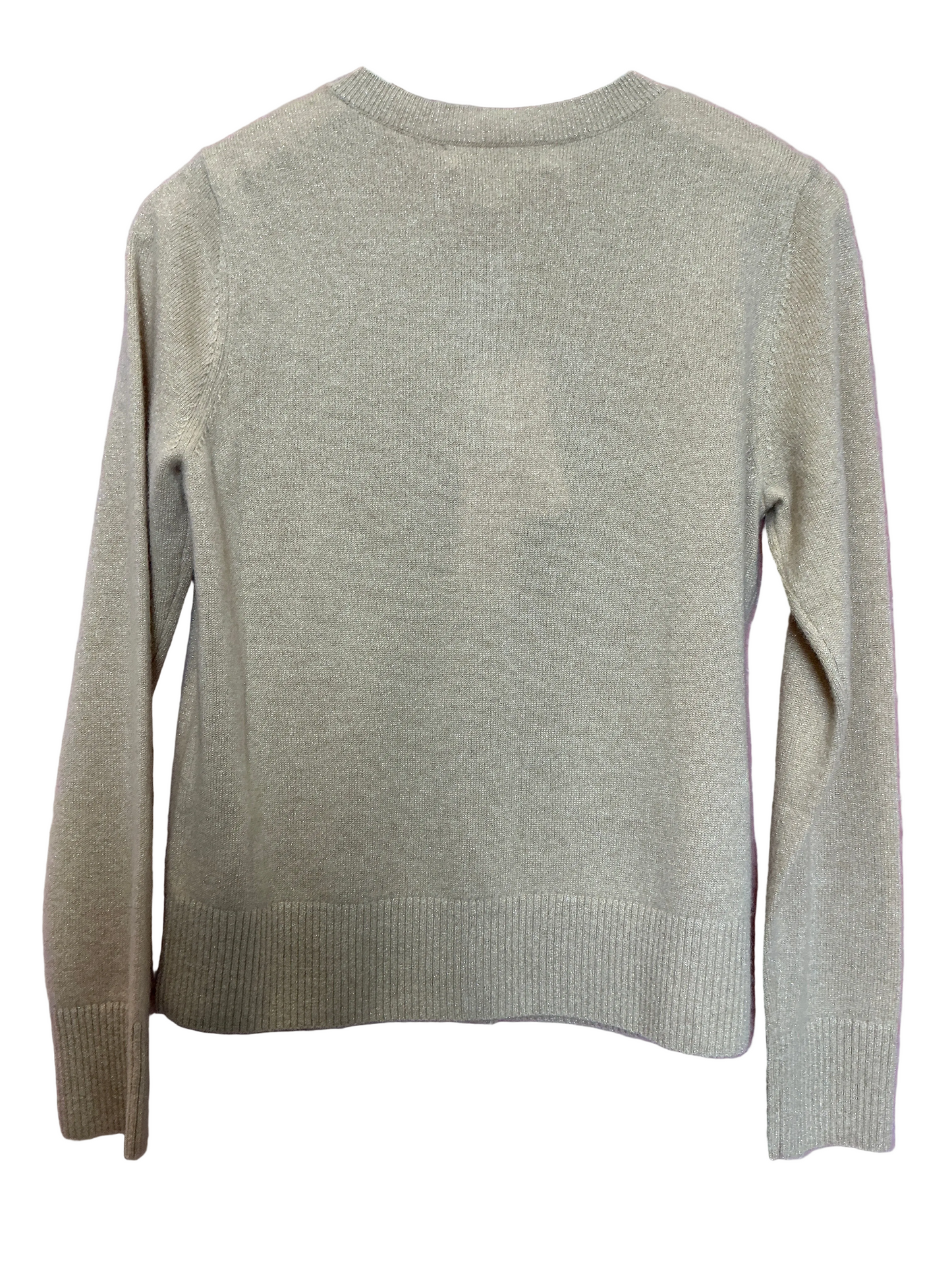 Lilly Pulitzer NWT - Farley Cashmere Cardigan - Heathered Sandbar Metallic - Size M