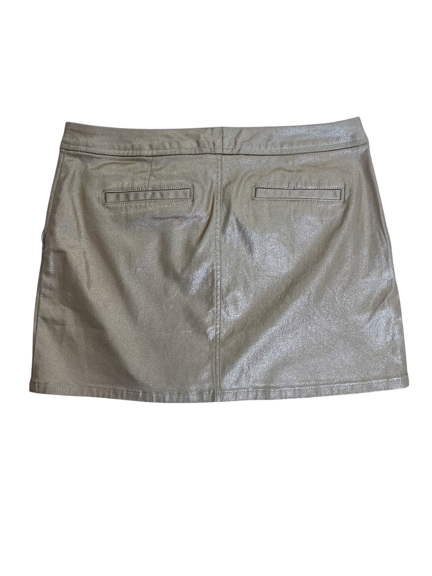 Lilly Pulitzer NWT Colette Stretch Shimmer Skirt Gold Metallic - Size 8