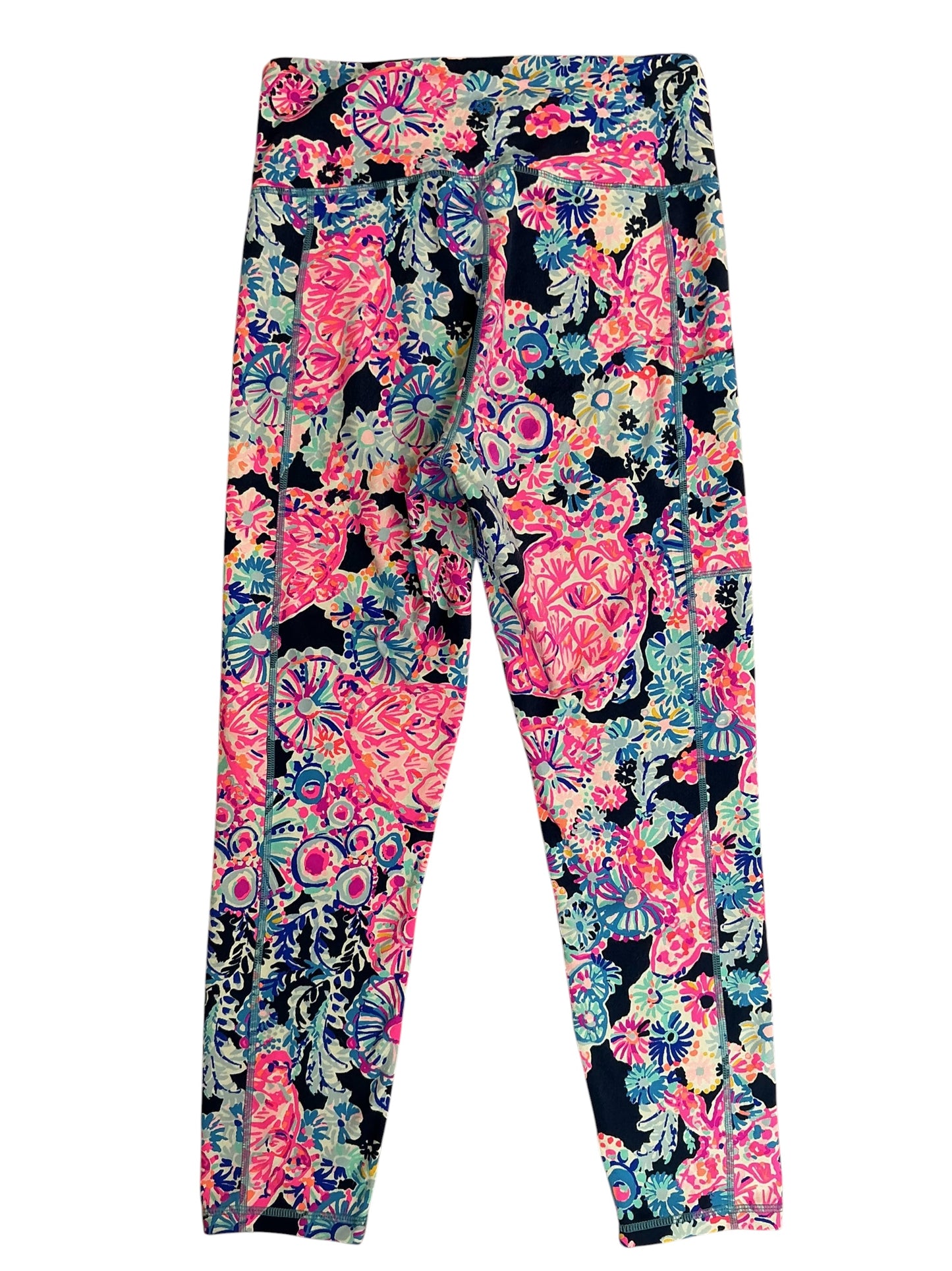 Lilly Pulitzer Luxletic Weekender Midi Leggings Turtle Amazement - Size M