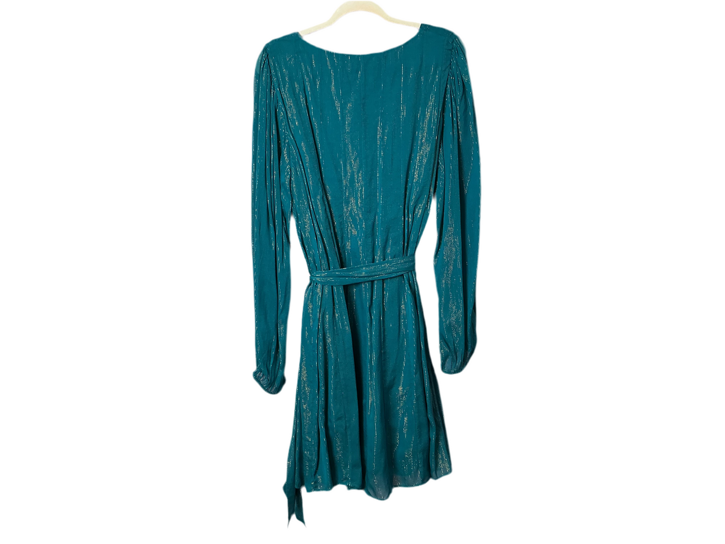 Lilly Pulitzer Kalianna Swing Dress - Valencia Teal with metallic stripes- Size XL