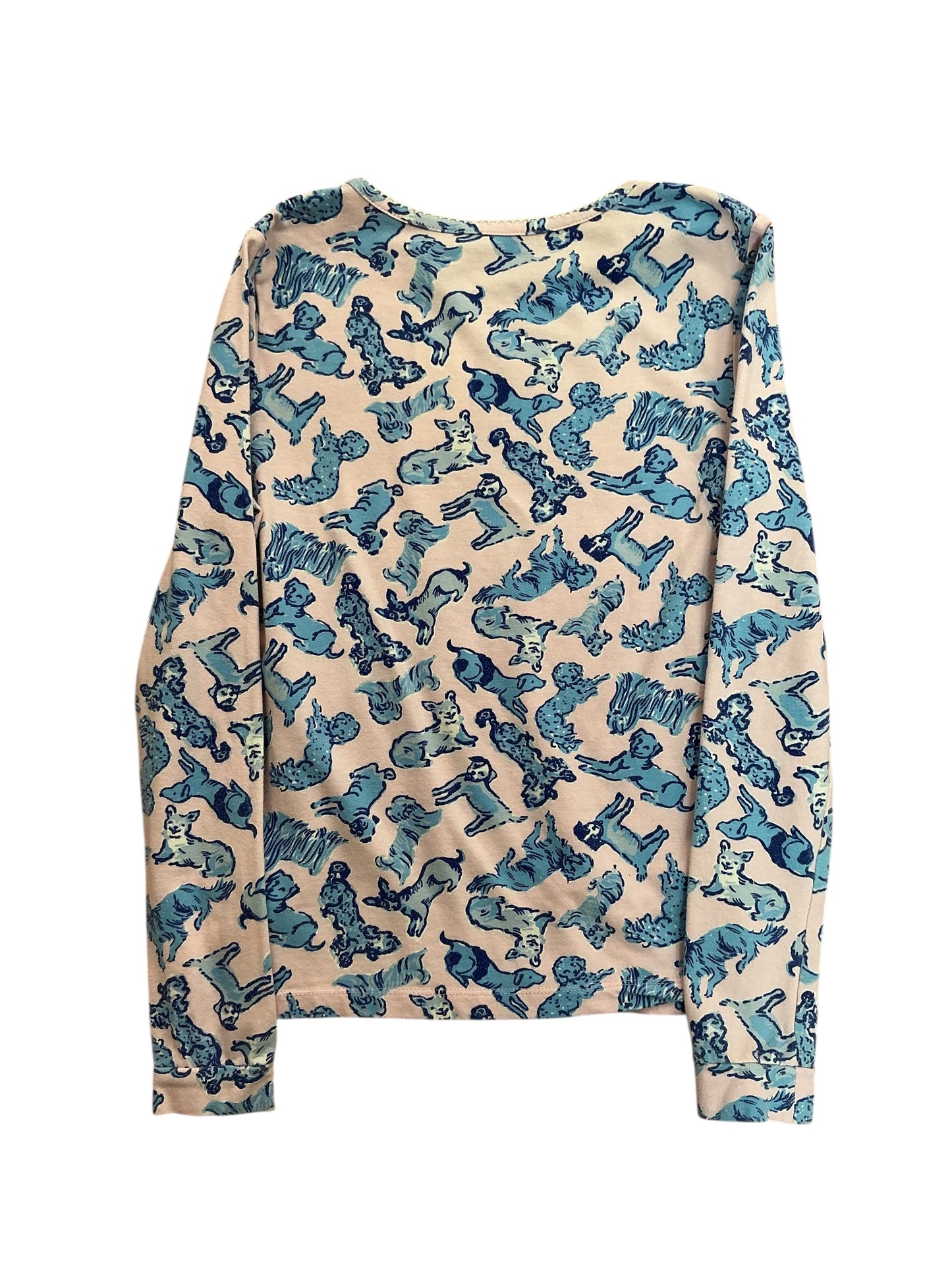 Lilly Pulitzer Girls Mini Sammy Pajama Set Galloping Gals Zanzibar Blue - Size 14
