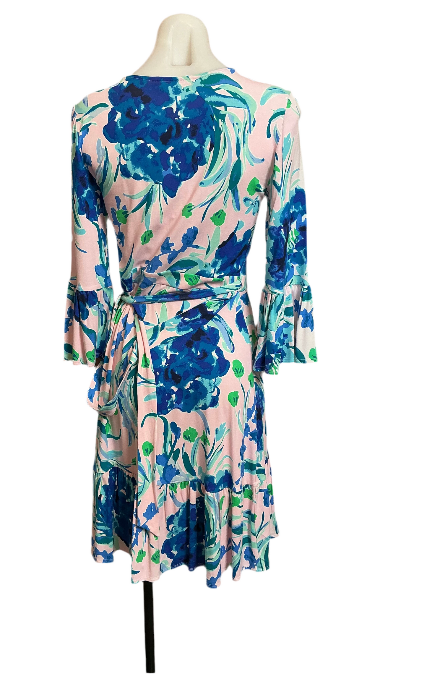 Lilly Pulitzer NWT Misha Wrap Dress Pink Tropics Sweet Pea - Size S