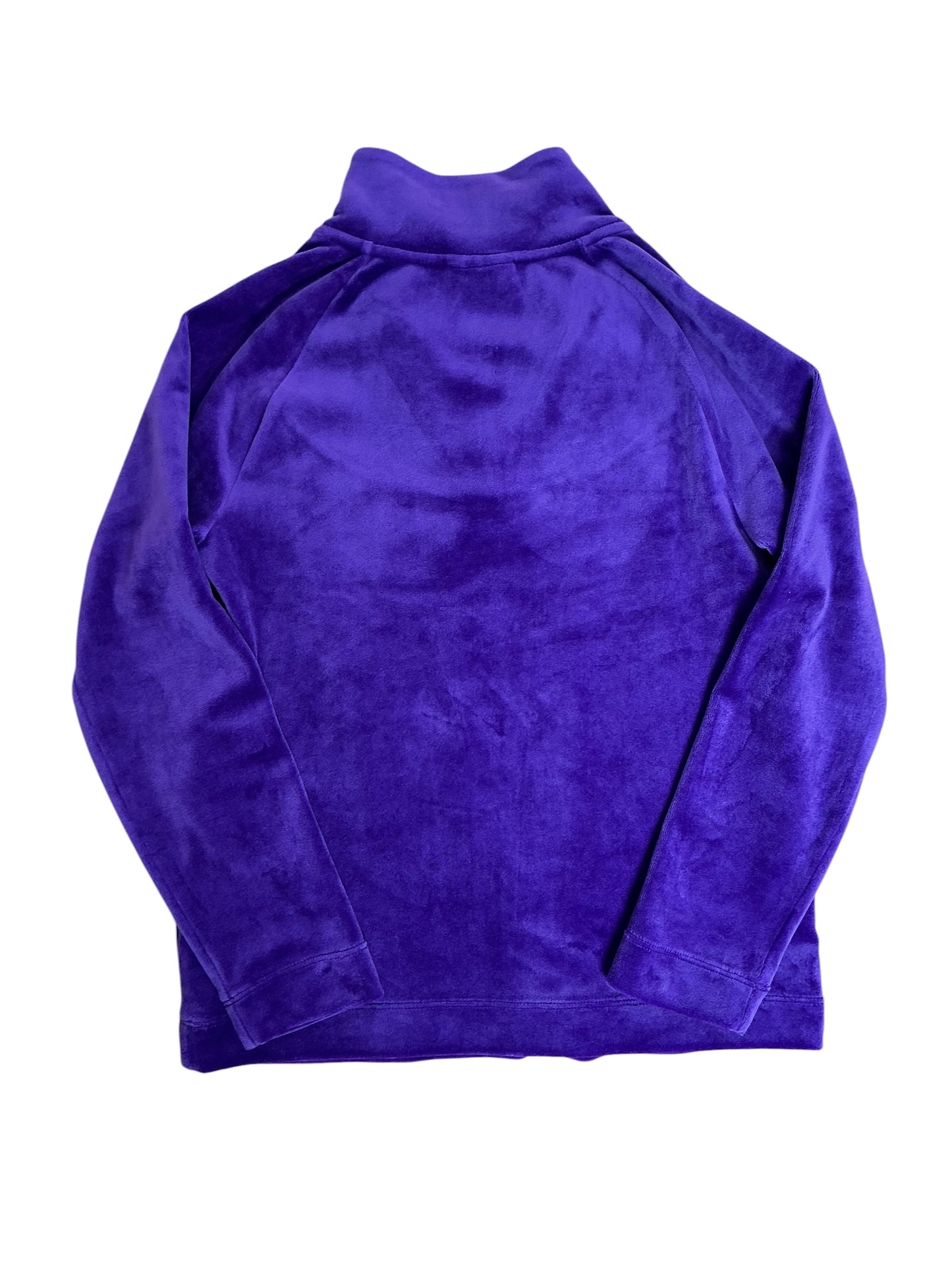 Lilly Pulitzer Kids Girls Oaklee Velour Popover Top Purple Berry - Size L 8-10