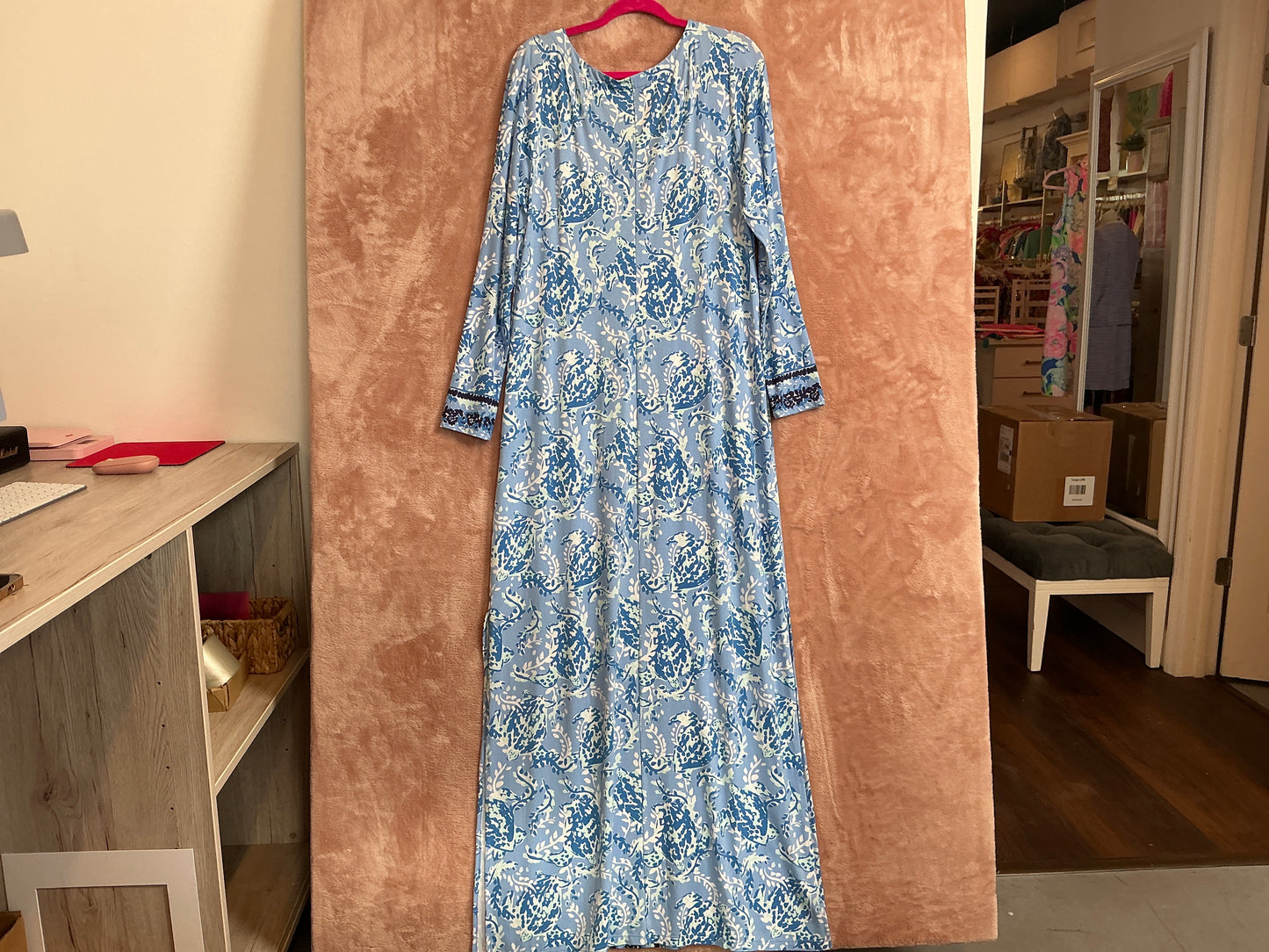 Lilly Pulitzer NWT - UPF 50+ Faye Maxi Dress - Turtley Awesome Engineered Maxi Dress - Size XL