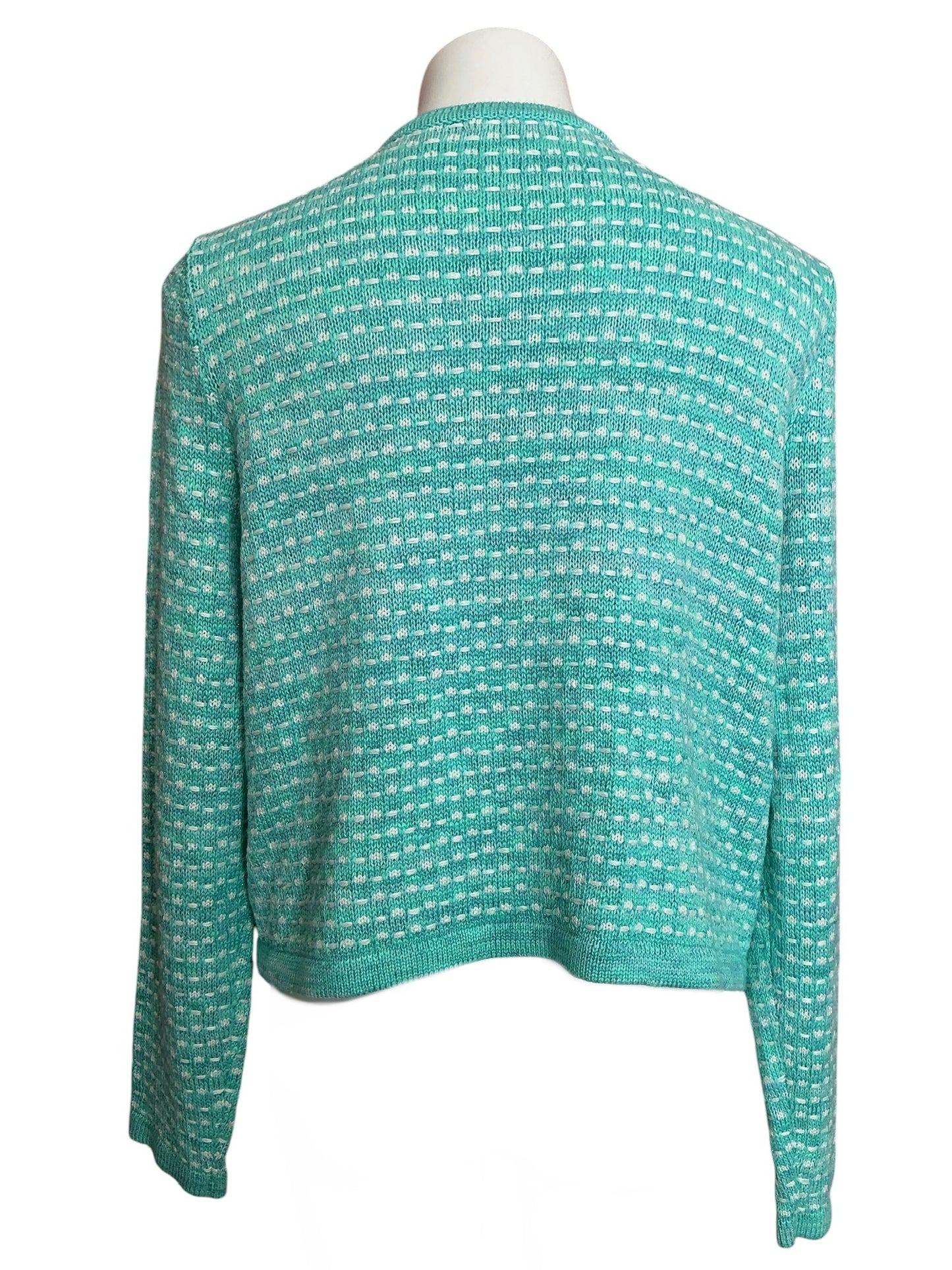 Lilly Pulitzer Kienna Cardigan Blue Horizon Metalluc Marled - Size XL