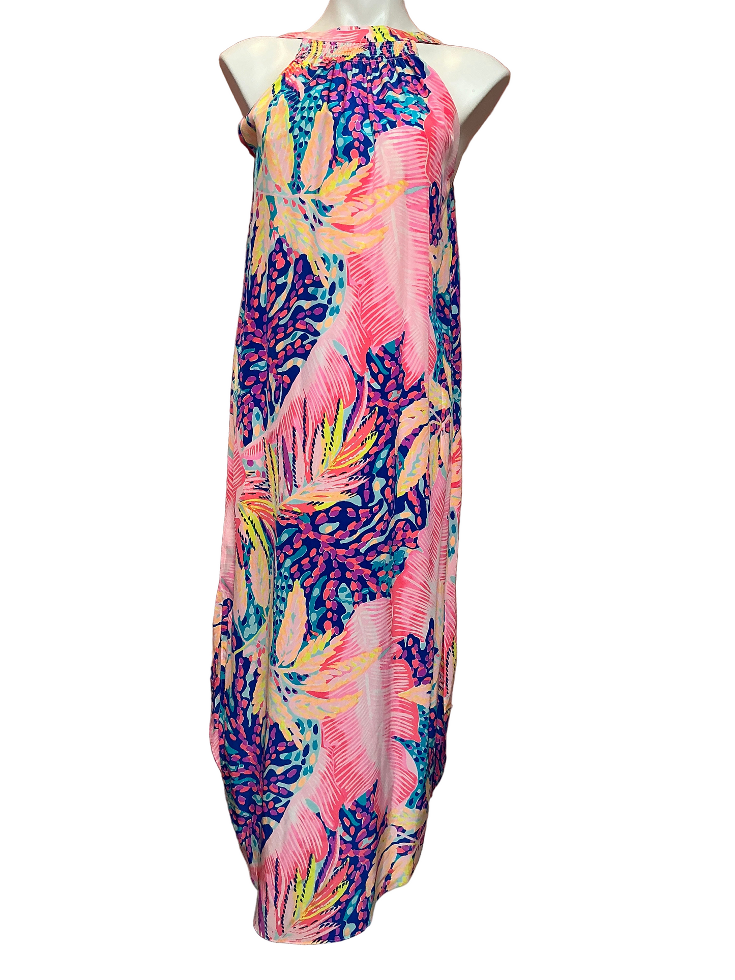 Lilly Pulitzer NWT - Bailey Silk Midi Dress - Multi - Off The Grid - Size M