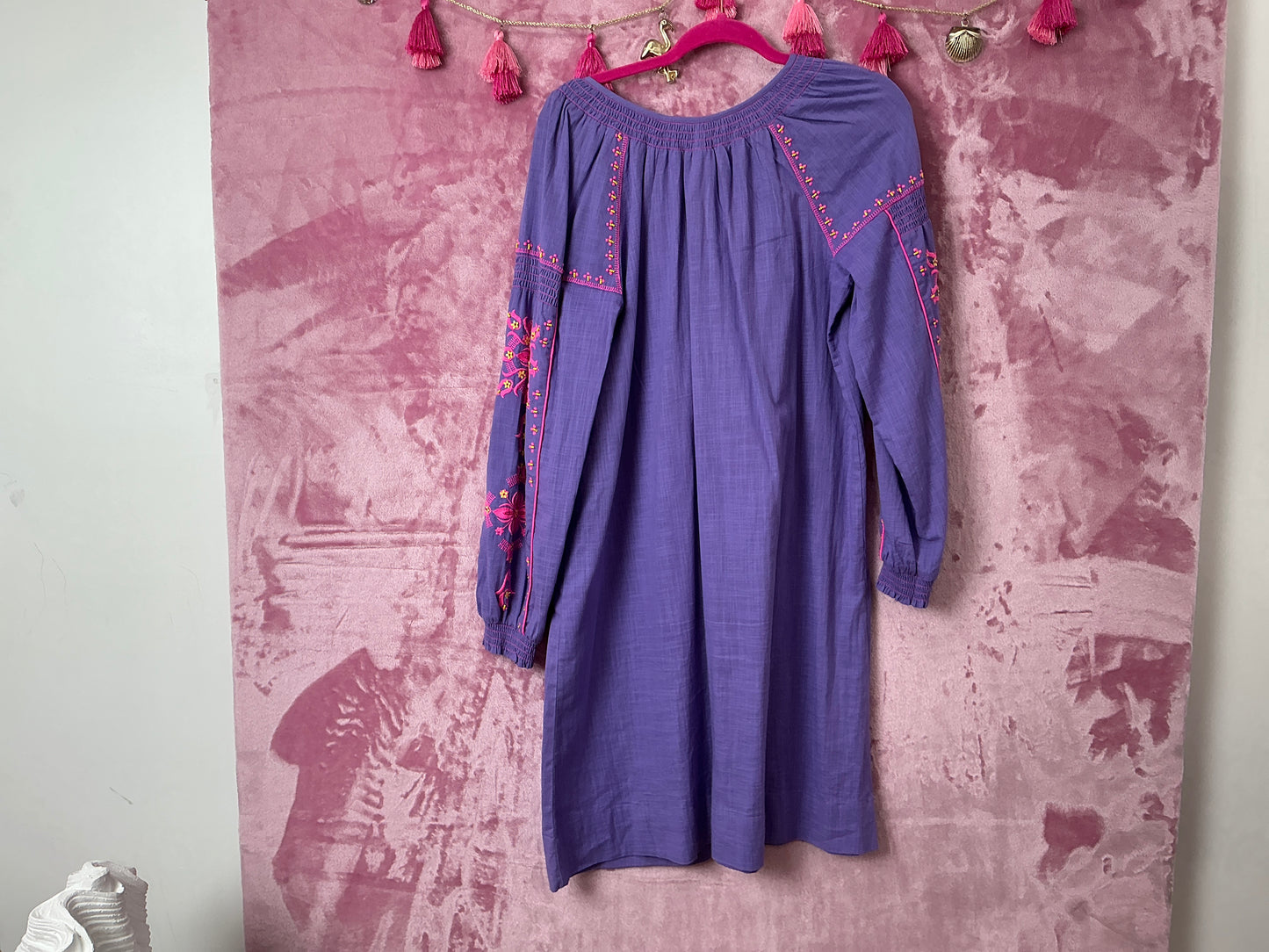 Lilly Pulitzer Cammie Long Sleeve Embroidered Dress - Mystical Purple - Size 6