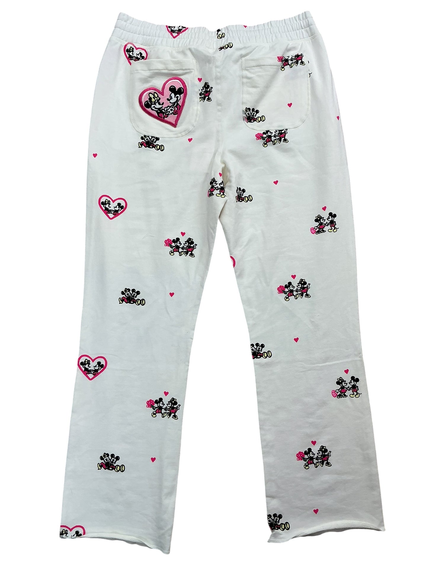 Lilly Pulitzer X Disney NWT Playa Crop Terry Pants Coconut Disney Half Drop - Size M