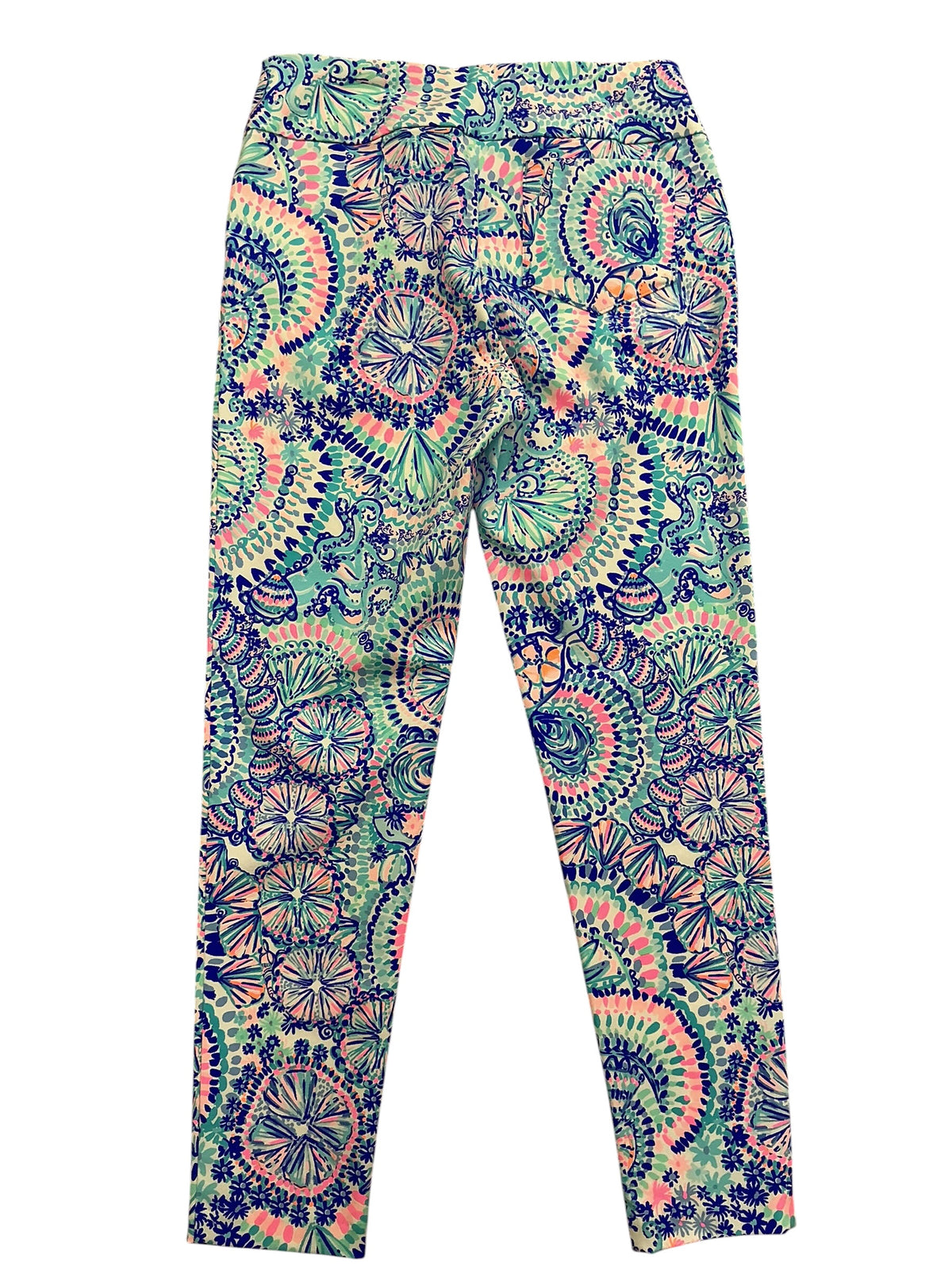 Lilly Pulitzer Weekender High Rise Crop Leggings Multi Take Me To The Sea - Size 2