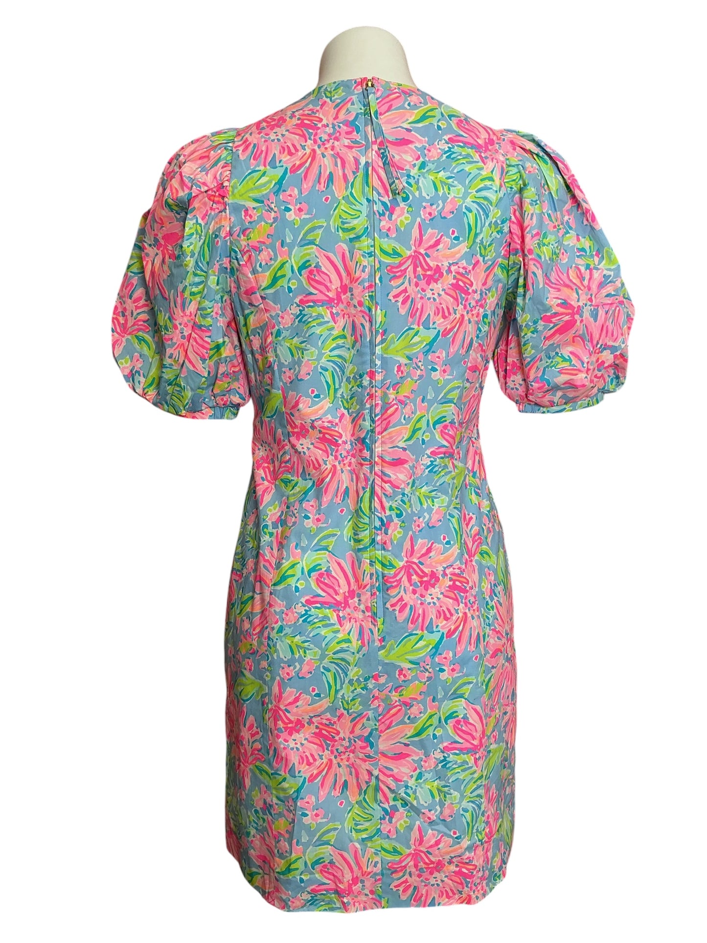 Lilly Pulitzer Roni Stretch Shift Dress Blue Peri Sunrise Bay - Size 4