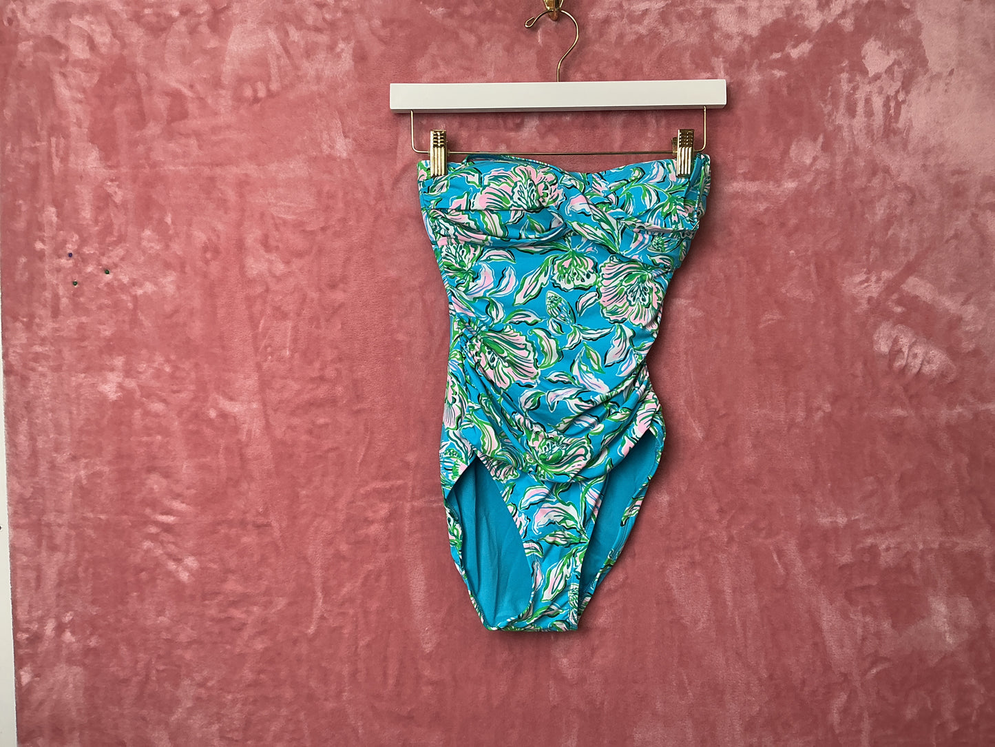 Lilly Pulitzer NWT Flamenco One Piece Cumulus Blue Chick Magnet - Size 0