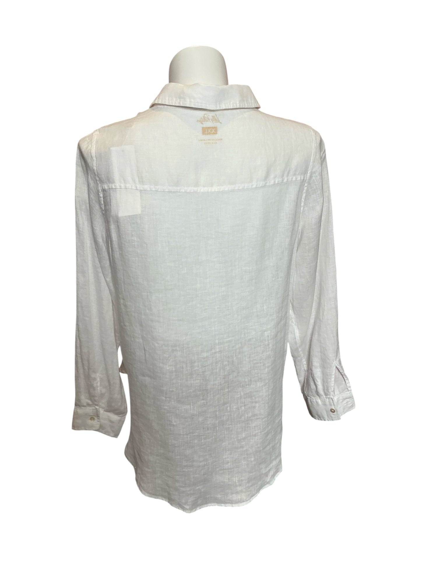 Lilly Pulitzer NWT Sea View Button Down Resort White - Size XXL