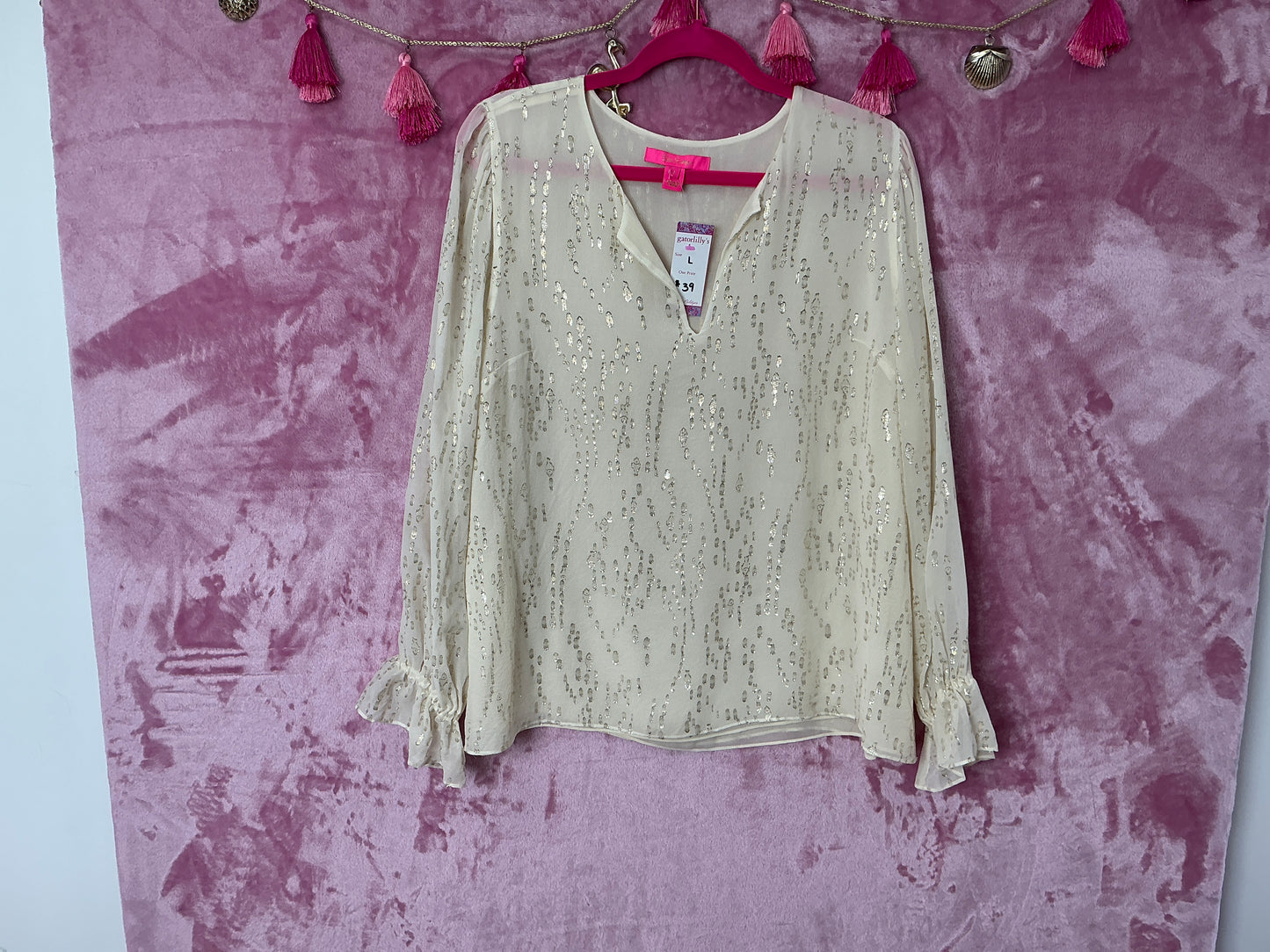 Lilly Pulitzer Long Sleeve Top - Size L