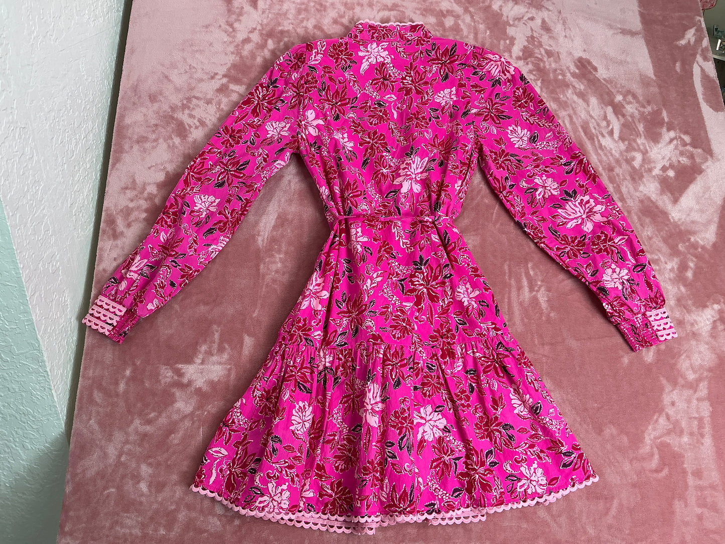 Lilly Pulitzer Arletta Dress - Passion Fruit Pink Giraffic Park - Size 0