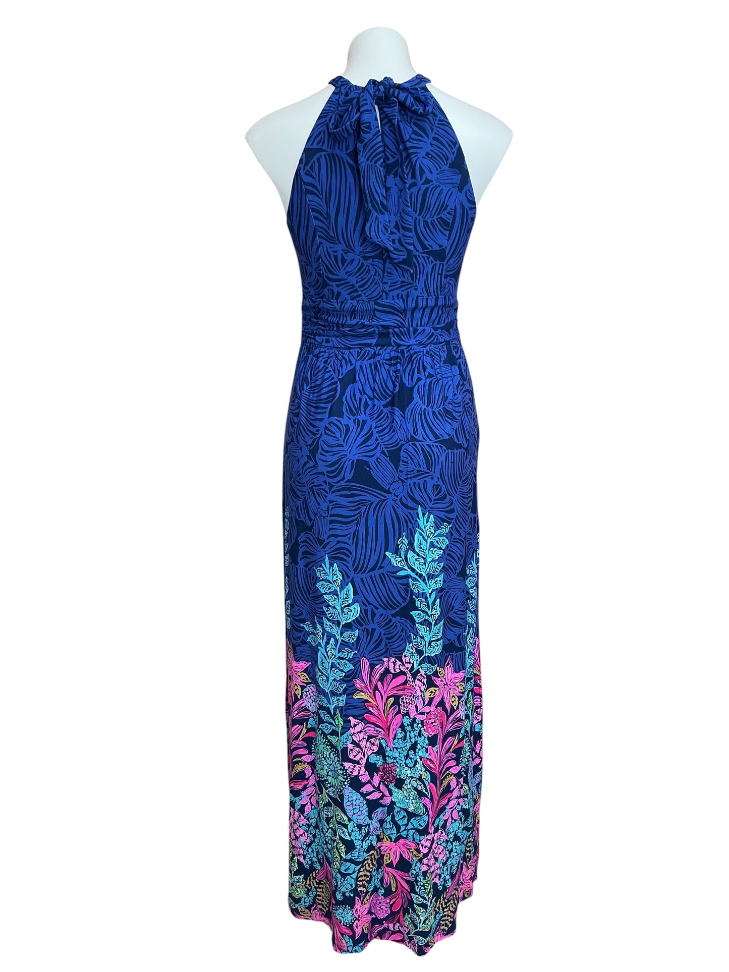 Lilly Pulitzer Orla Maxi Dress Aegean Navy Calypso Coast - Size M