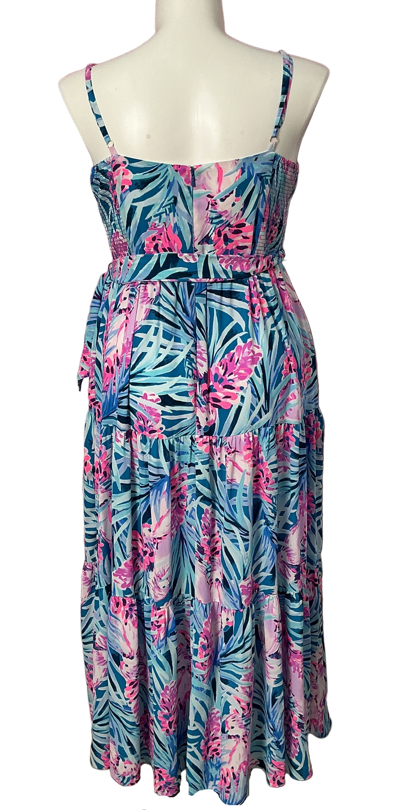 Lilly Pulitzer NWT - Ariana Maxi Dress - Mr Peacock Blue Tweethearts - Size 16