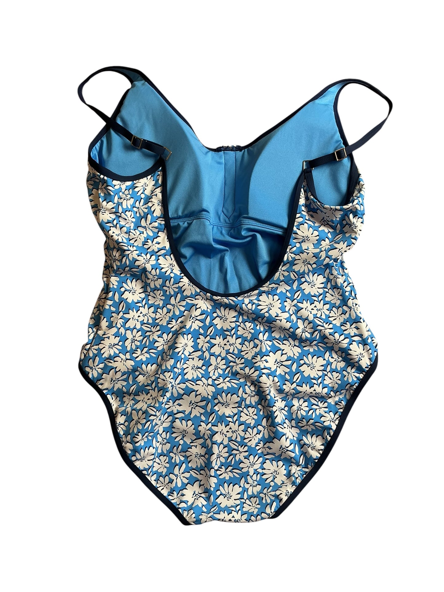 Lilly Pulitzer NWT Baela One Piece - Lunar Blue Palm Beach Petals - Size 14