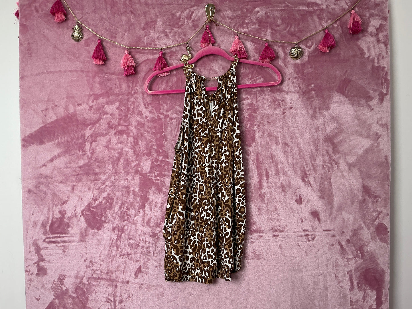 Lilly Pulitzer NWT Bowen Halter Top Chocolate My Favorite Spot - Size S