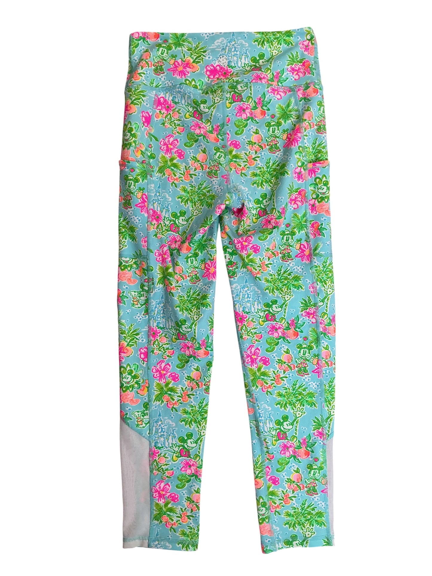 Lilly Pulitzer X Disney Weekender High Rise Midi Leggings Blue Ibiza Lilly Loves Disney - Size S