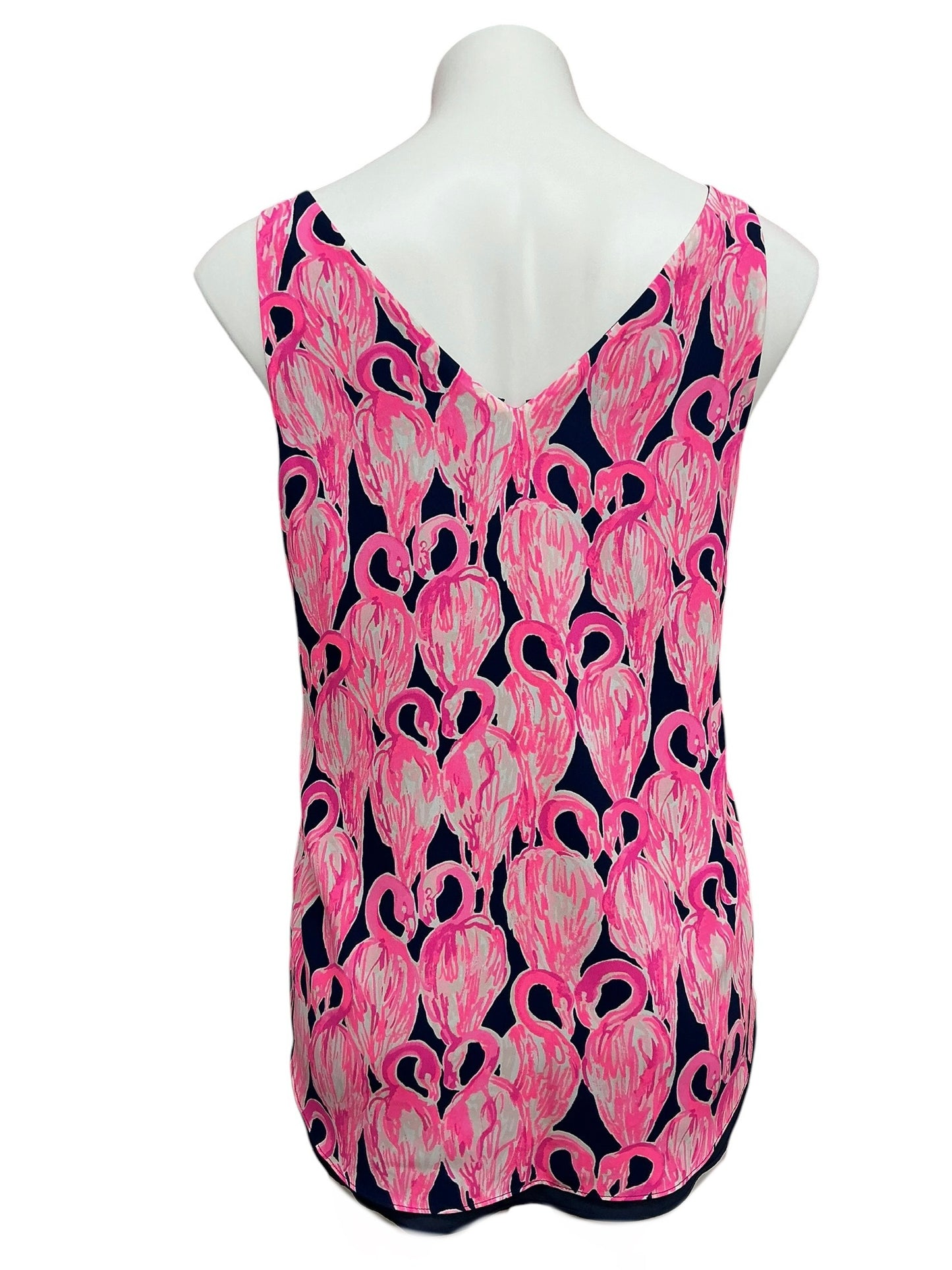 Lilly Pulitzer Florin Reversible V Neck Tank Top Via Amor - Size S