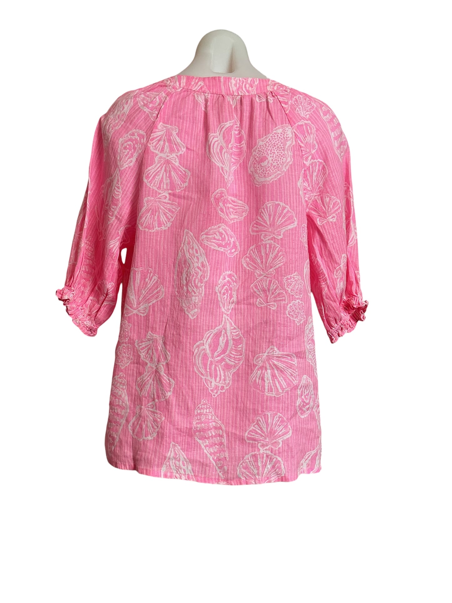 Lilly Pulitzer NWT Caprina Top Rousseau Pink Cool As Shell Size S
