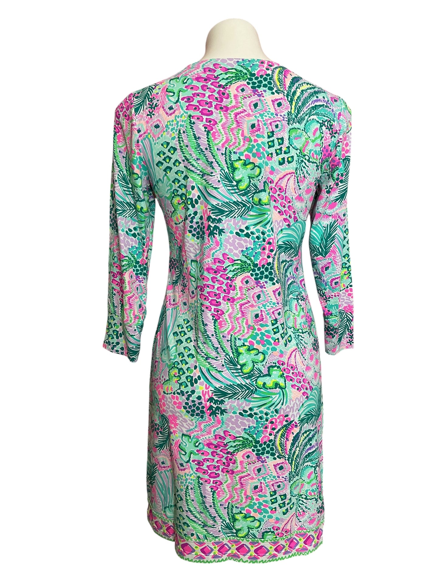 Lilly Pulitzer Nadine Dress ChillyLilly UPF 50+ Multi Banana Split - Size S