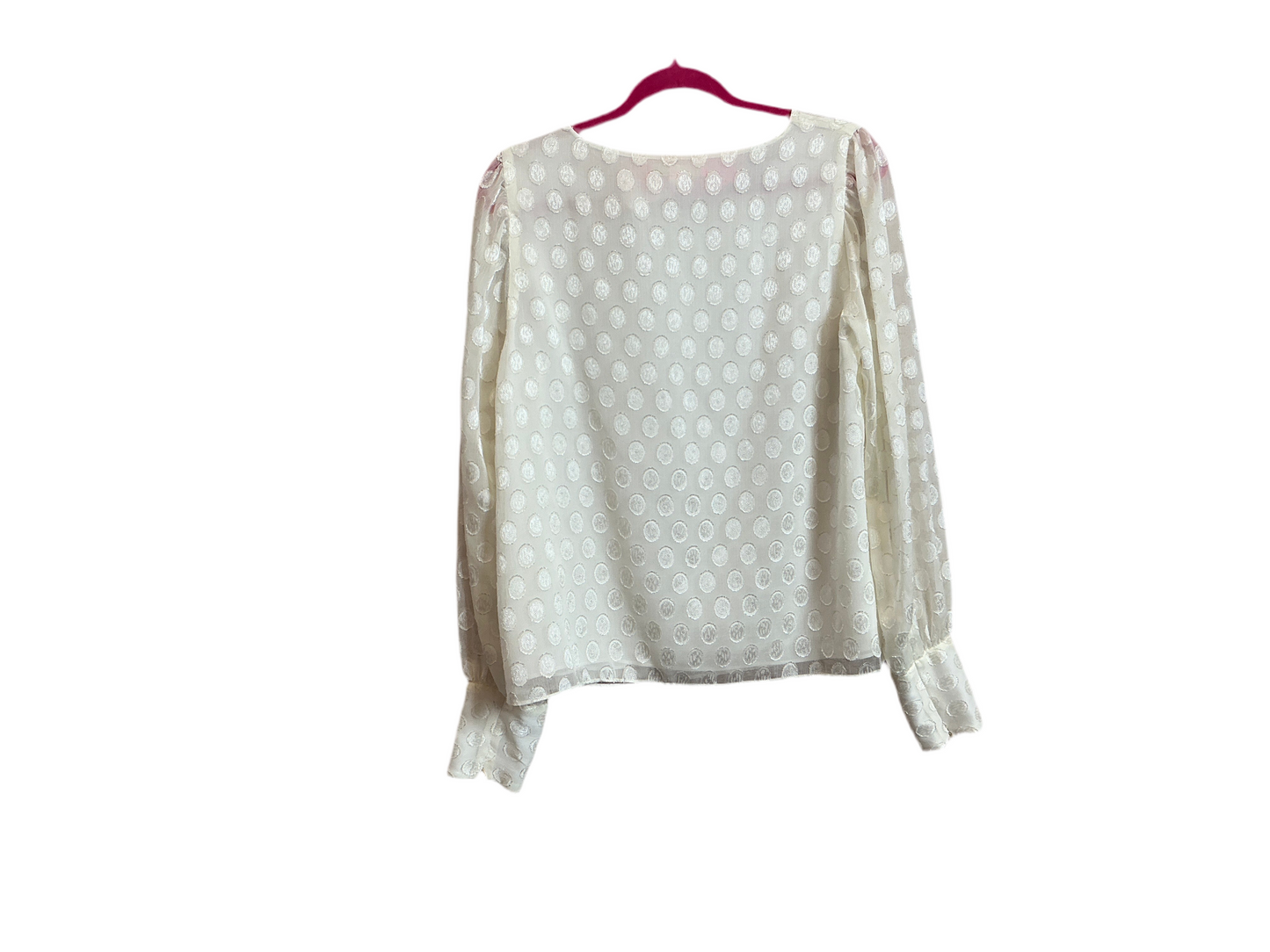 Lilly Pulitzer NWT Lambert Top Coconut Foil Primted Polka Dot - Size M