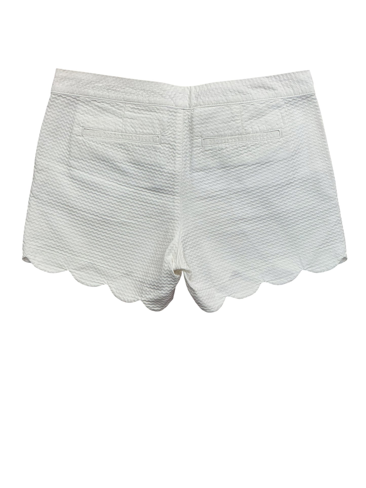 Lilly Pulitzer Buttercup Shorts Resort White Seersucker - Size 6