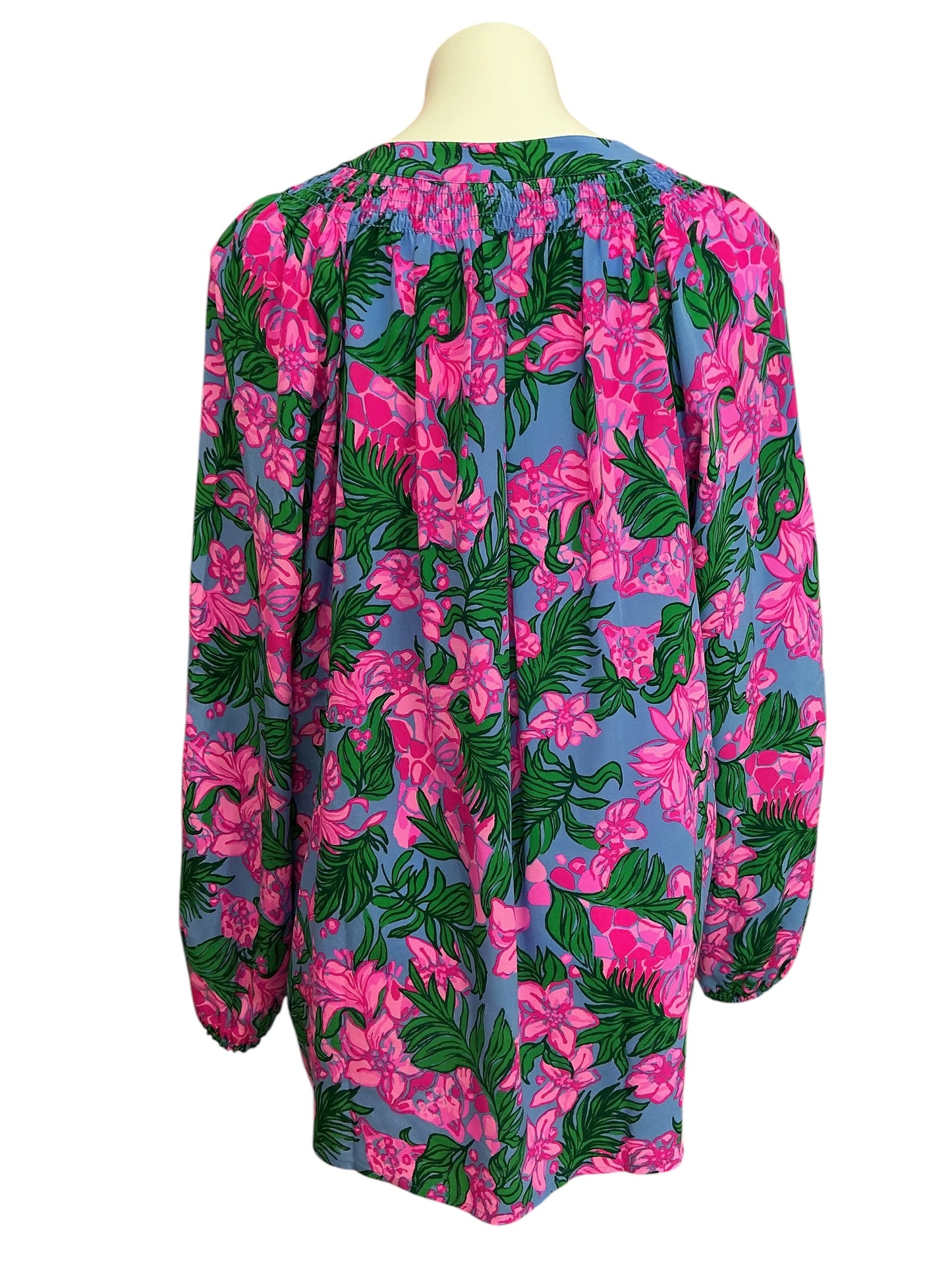 Lilly Pulitzer NWT Elsa Top Cerise Pink Safari Sunset - Size XXL