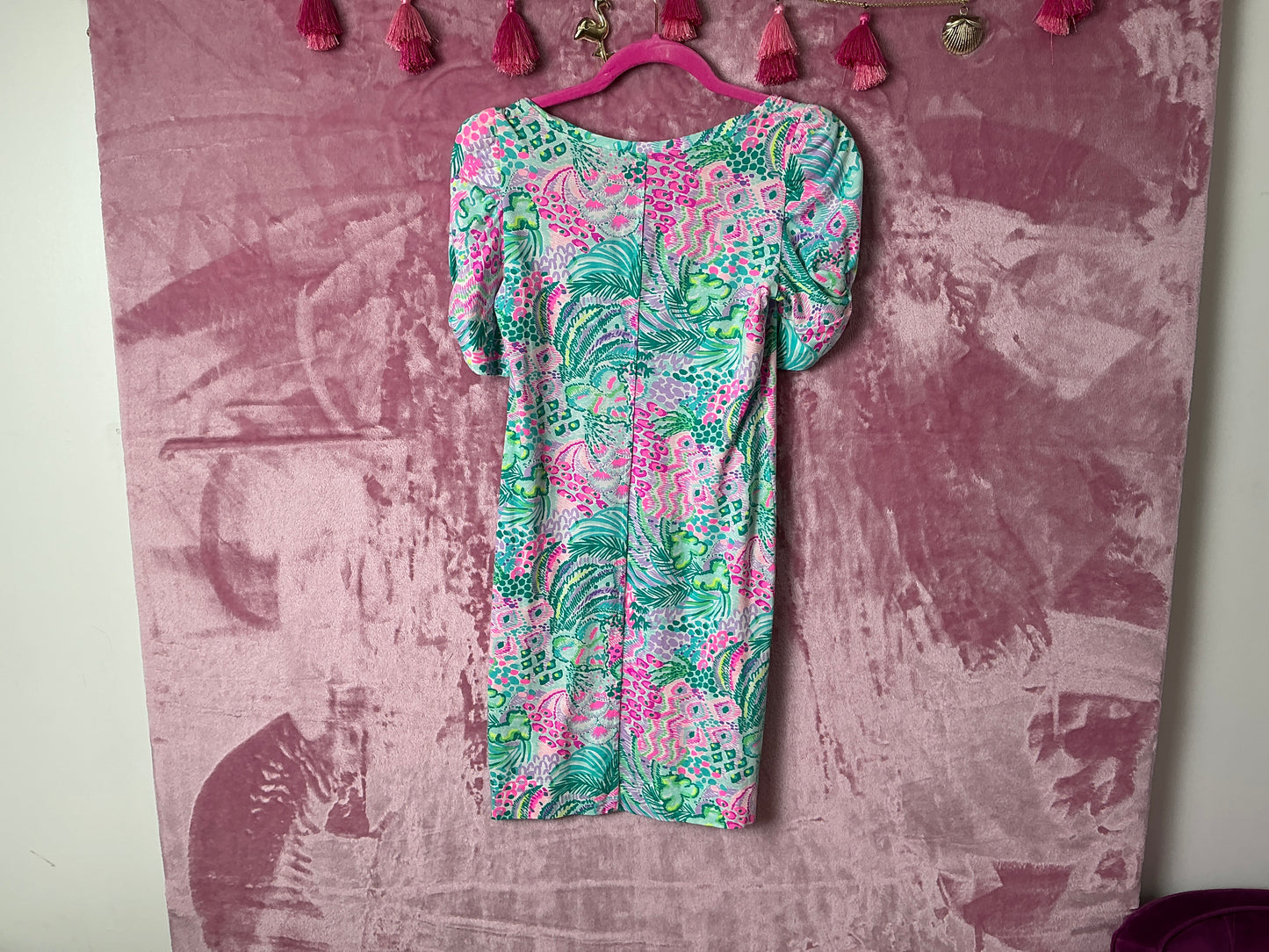 Lilly Pulitzer Haydn Short Sleeve Dress - Banana Split - Size XXS
