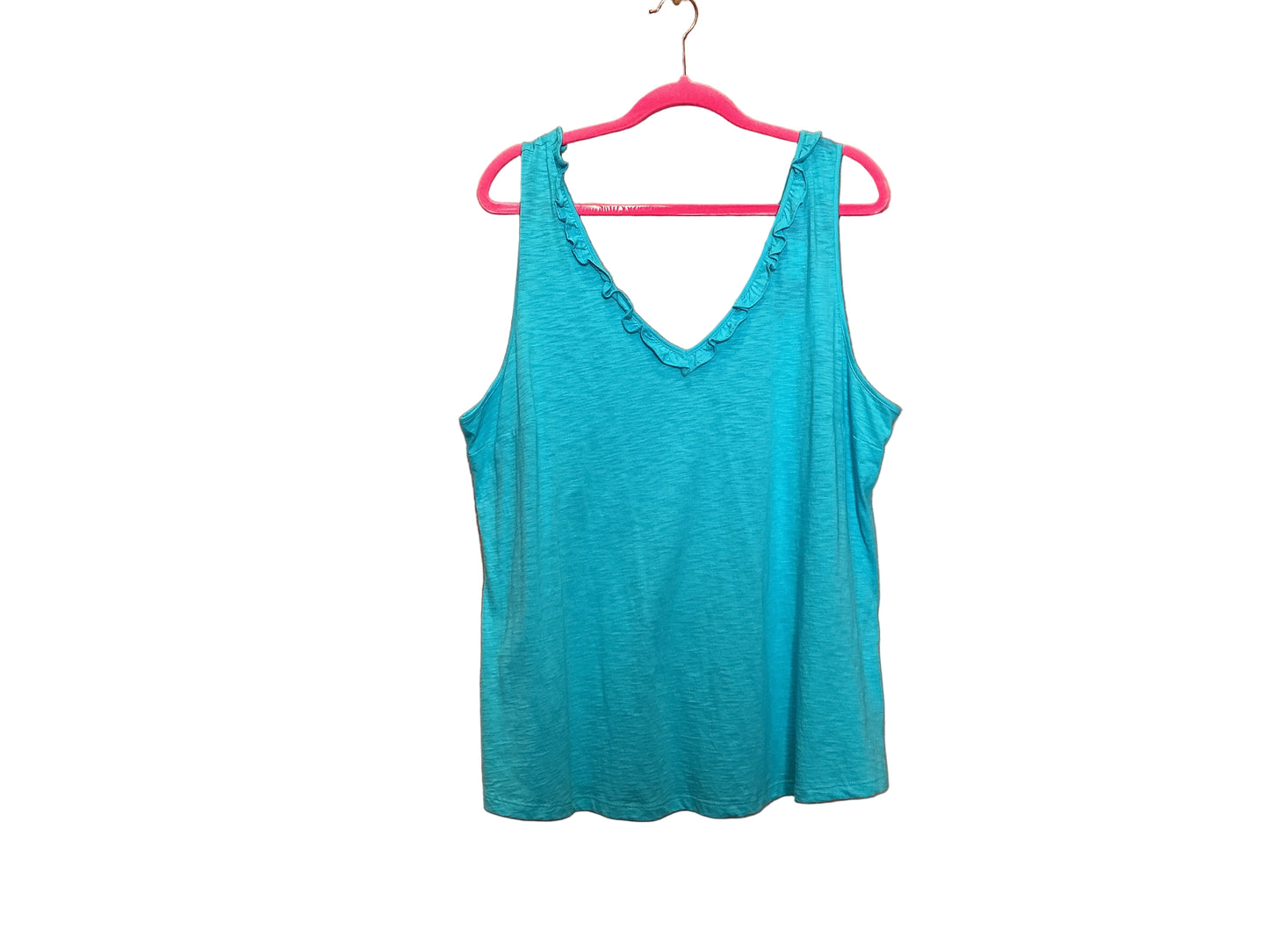 Lilly Pulitzer NWT Gigi Ruffle Top Bermuda Blue - Size XXL