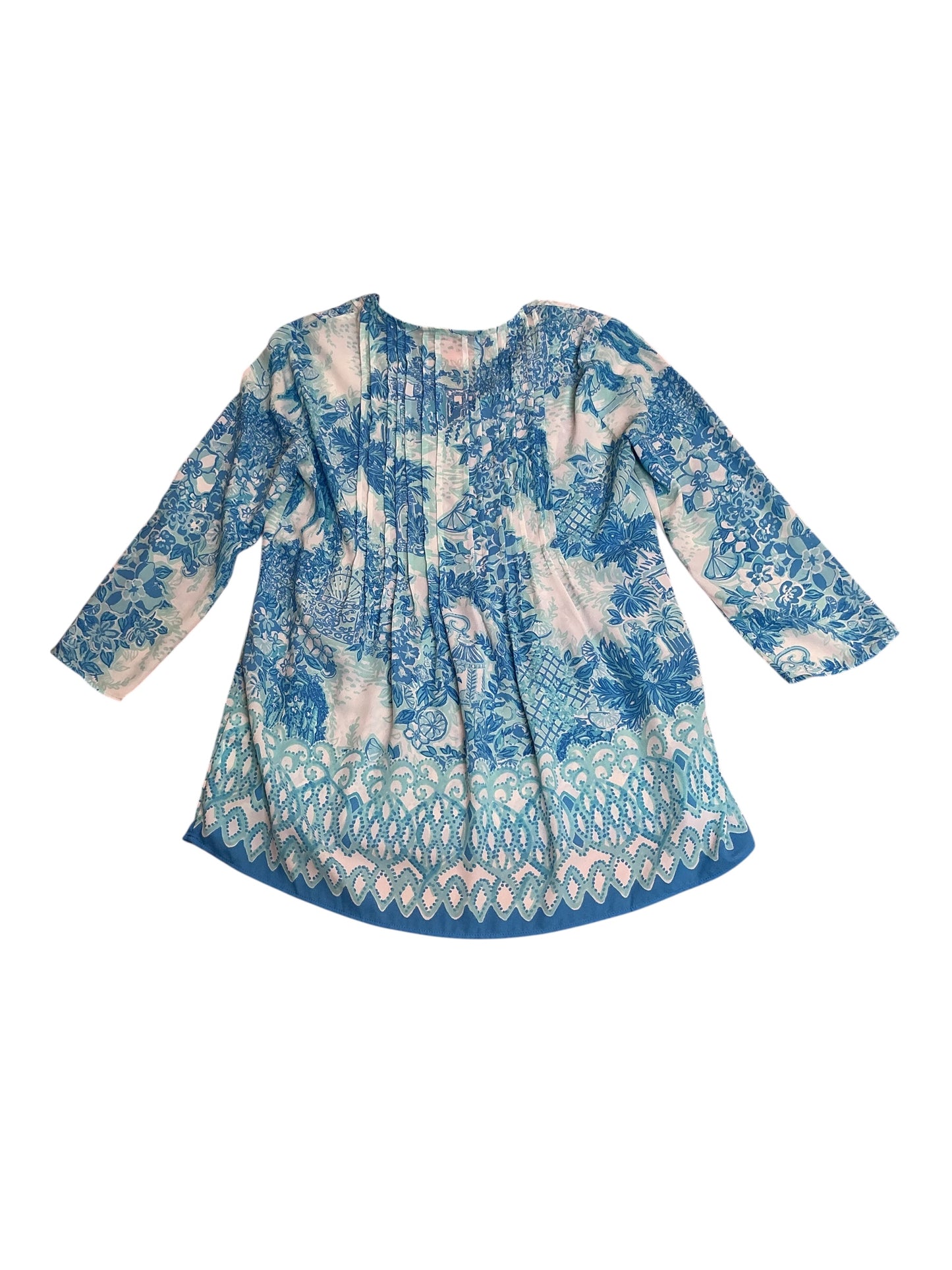 Lilly Pulitzer Marlina Tunic Top Toile Me About It - Size XS