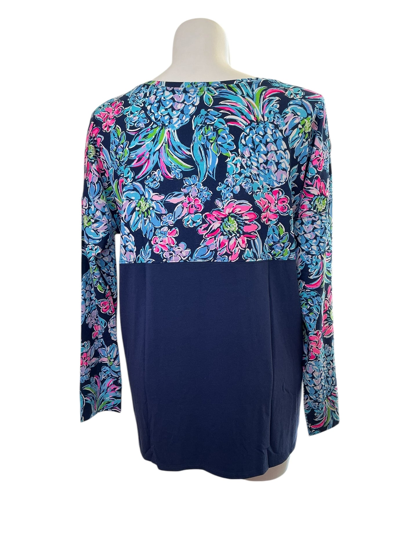 Lilly Pulitzer NWT Finn Top - High Tide navy Pineapple Paradise - Size XL