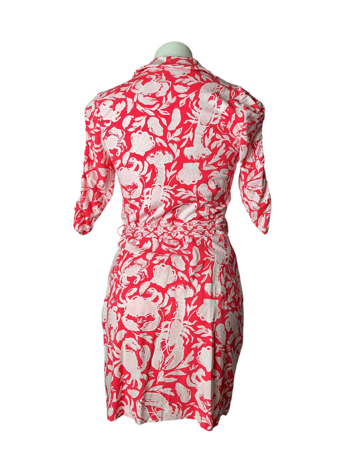 Lilly Pulitzer Ibby Skirted Romper Cane Coral Crab Collab - Size S