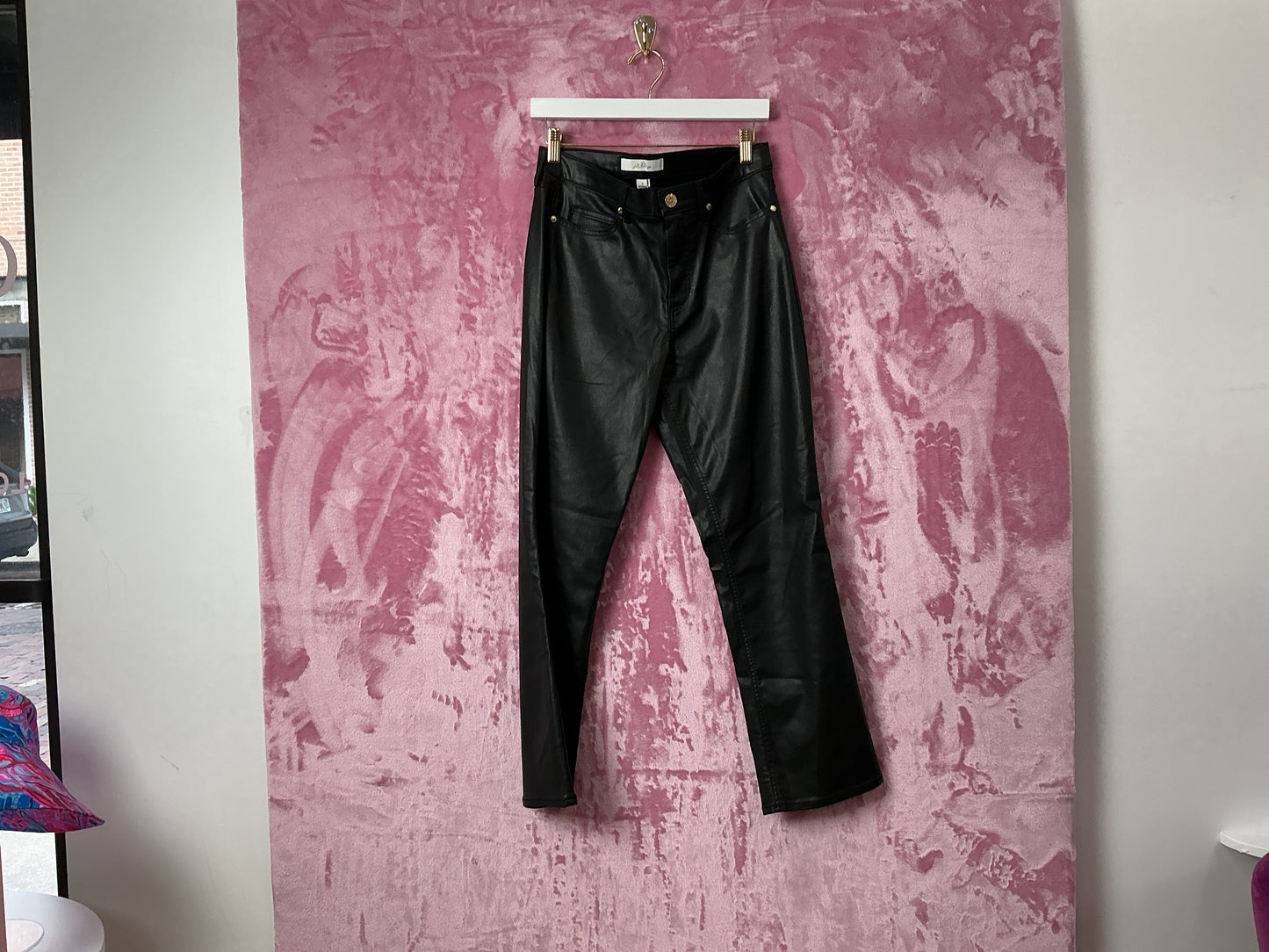 Lilly Pulitzer NWT Liza Coated Crop Flare Noir - Size 8