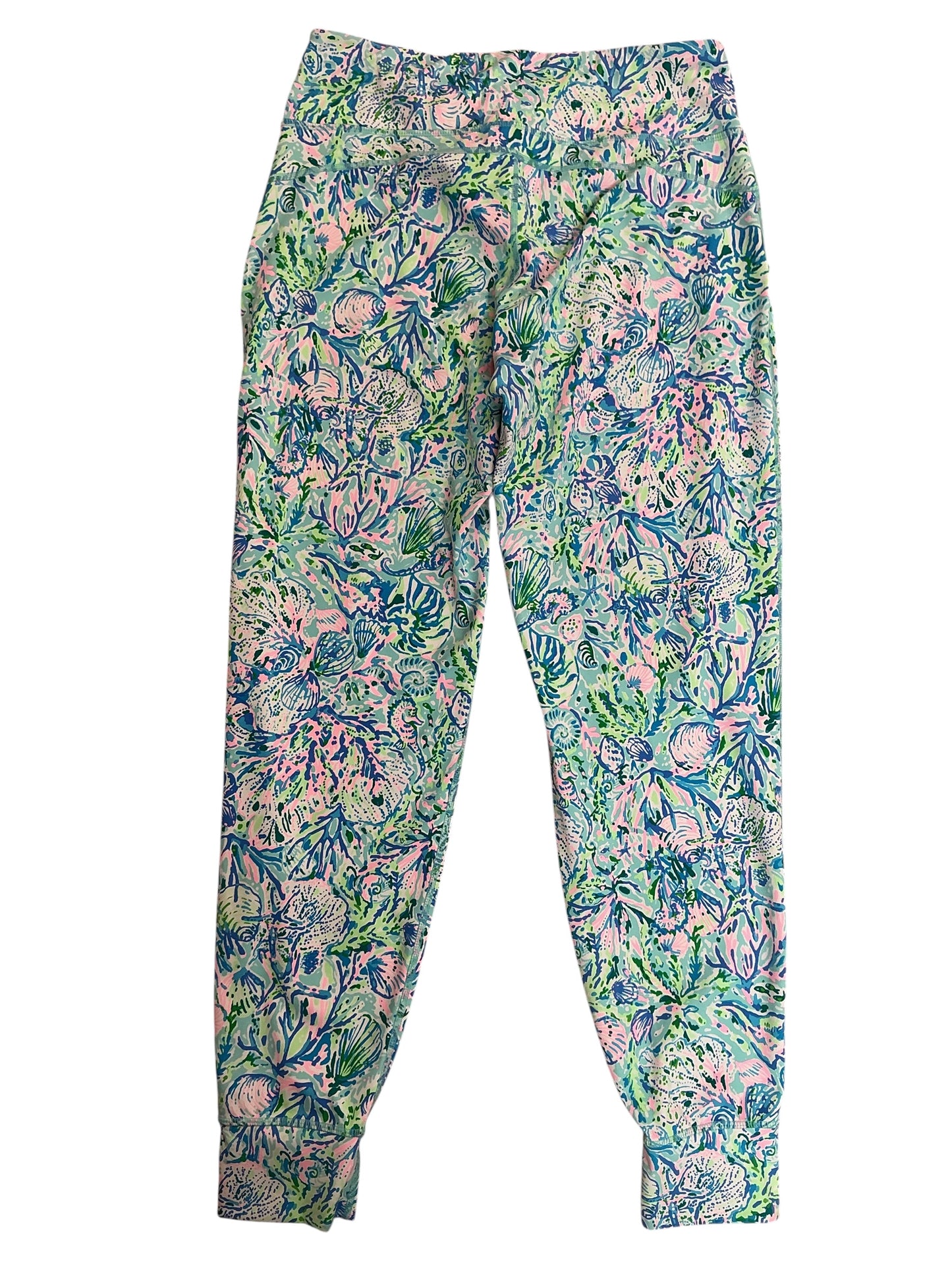 Lilly Pulitzer Taron Mid Rise Pants Surf Blue Soleil It On Me - Size M