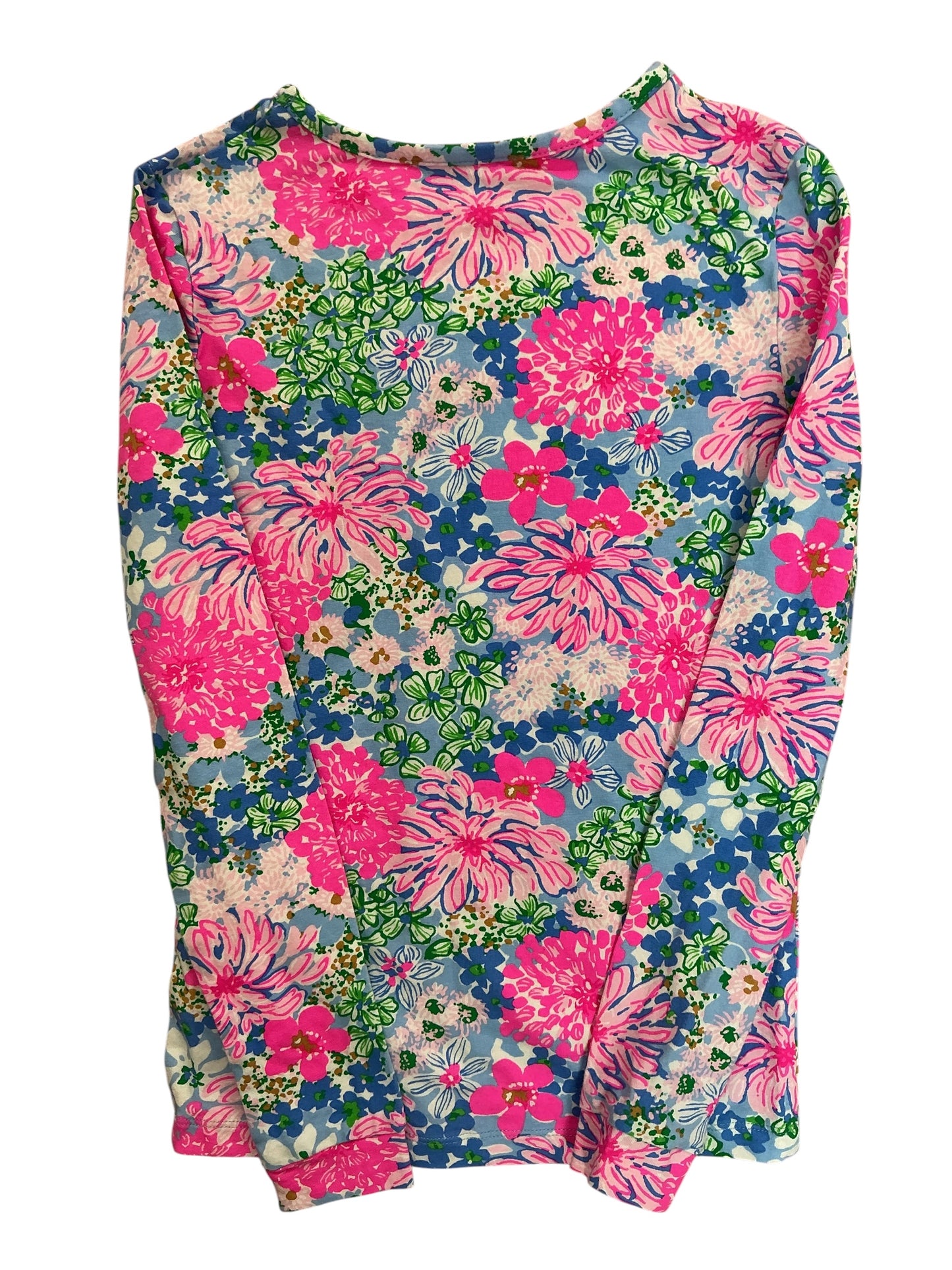 Lilly Pulitzer Kids Girls Mini Jansen Long Sleeve Top Tiny Garden - Size 10