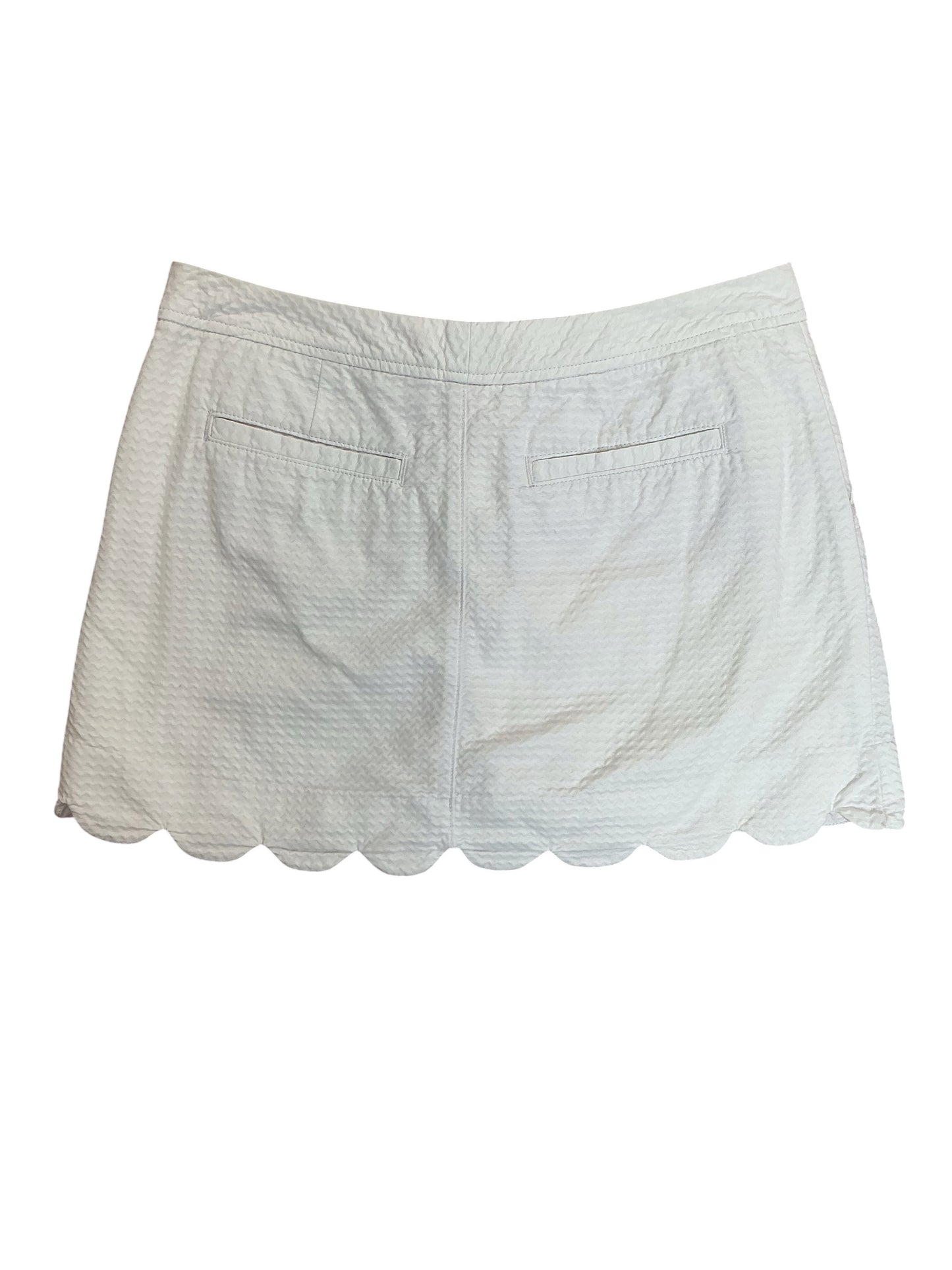 Lilly Pulitzer Colette Skort Resort White Seersucker - Size 4