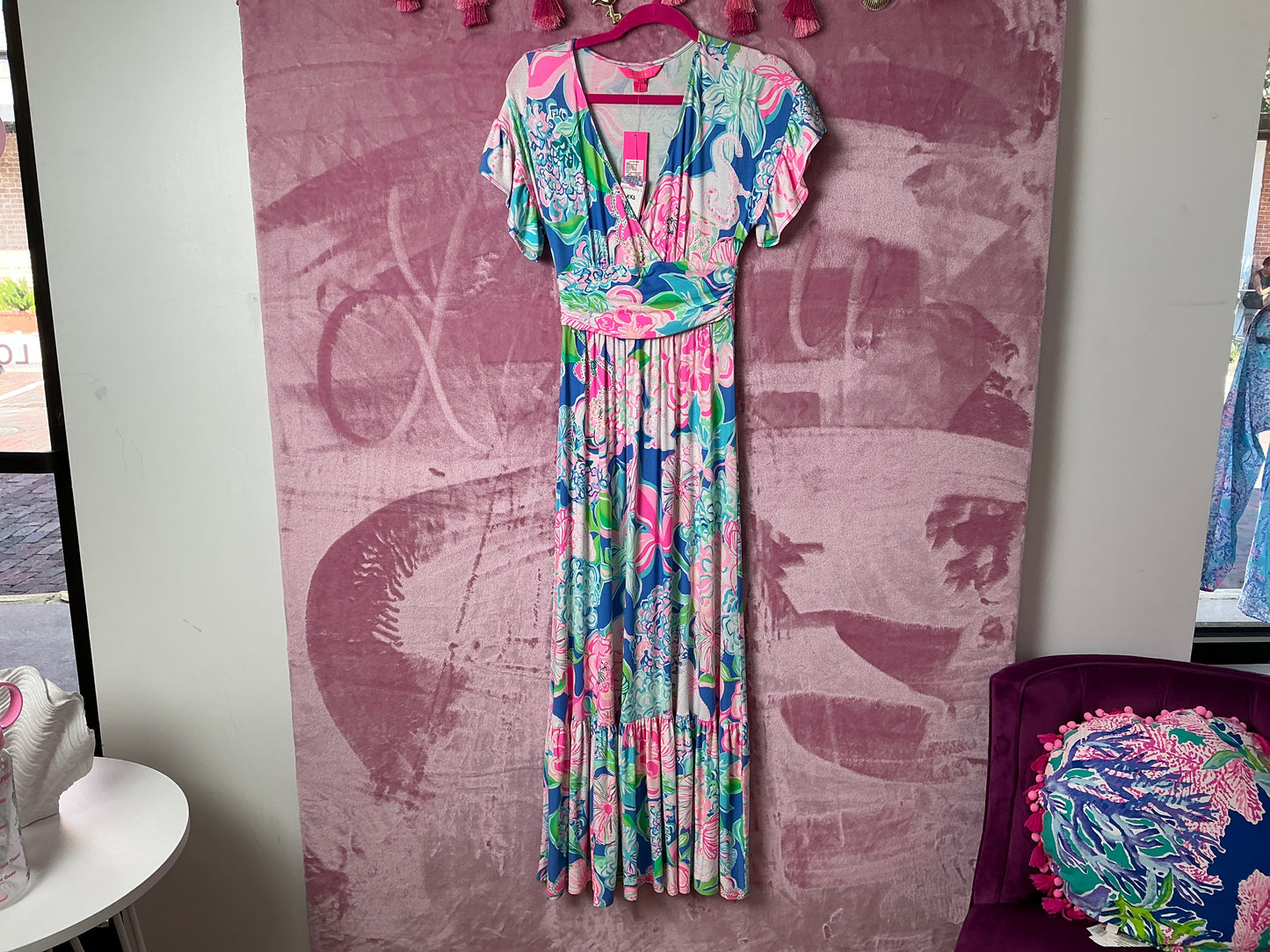 Lilly Pulitzer Maxi Dress - Jessie Midi Dress - Multi - Peony For Your Thoughts - Size XXS