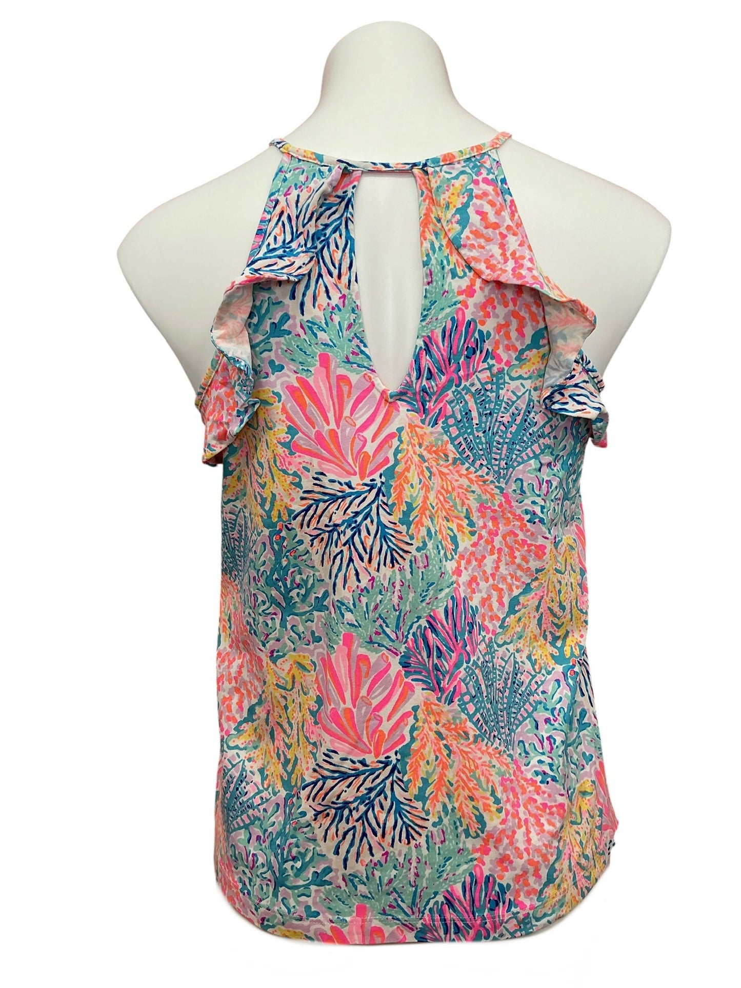 Lilly Pulitzer Billie Halter Top Multi Splashdance - Size S