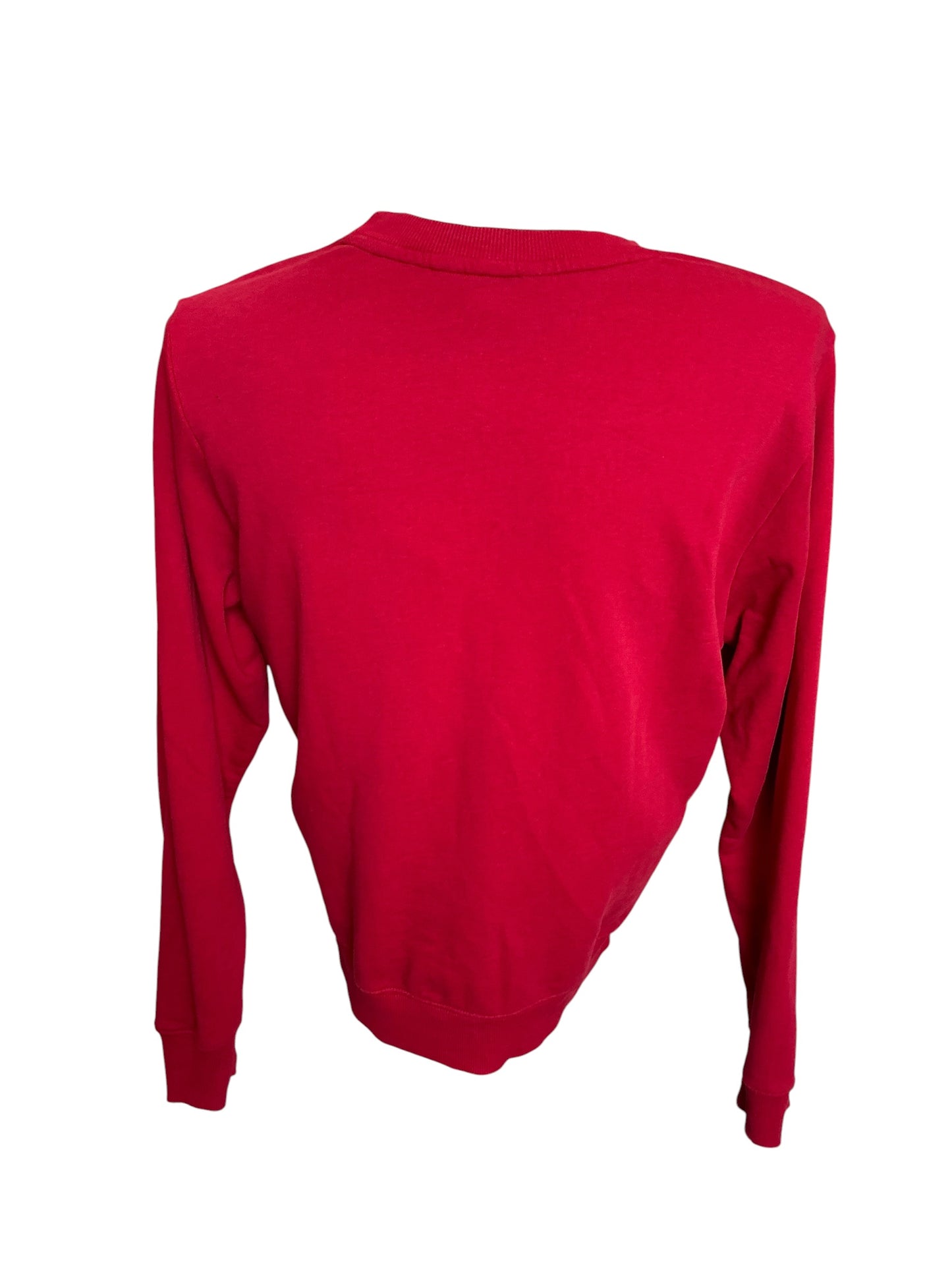 Lilly Pulitzer Ballad Long Sleeve Sweatshirt Malbec Red Bow Embellishment - Size XS