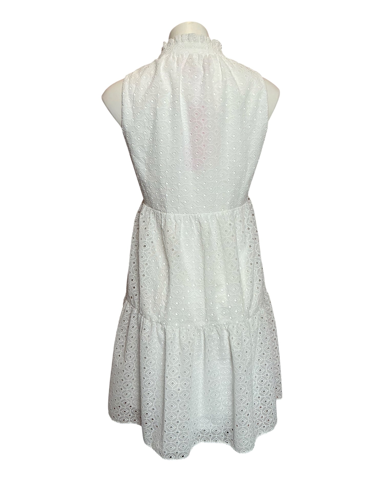 Lilly Pulitzer NWT Novella Dress Resort White Mini Medallion Chiffon - Size M