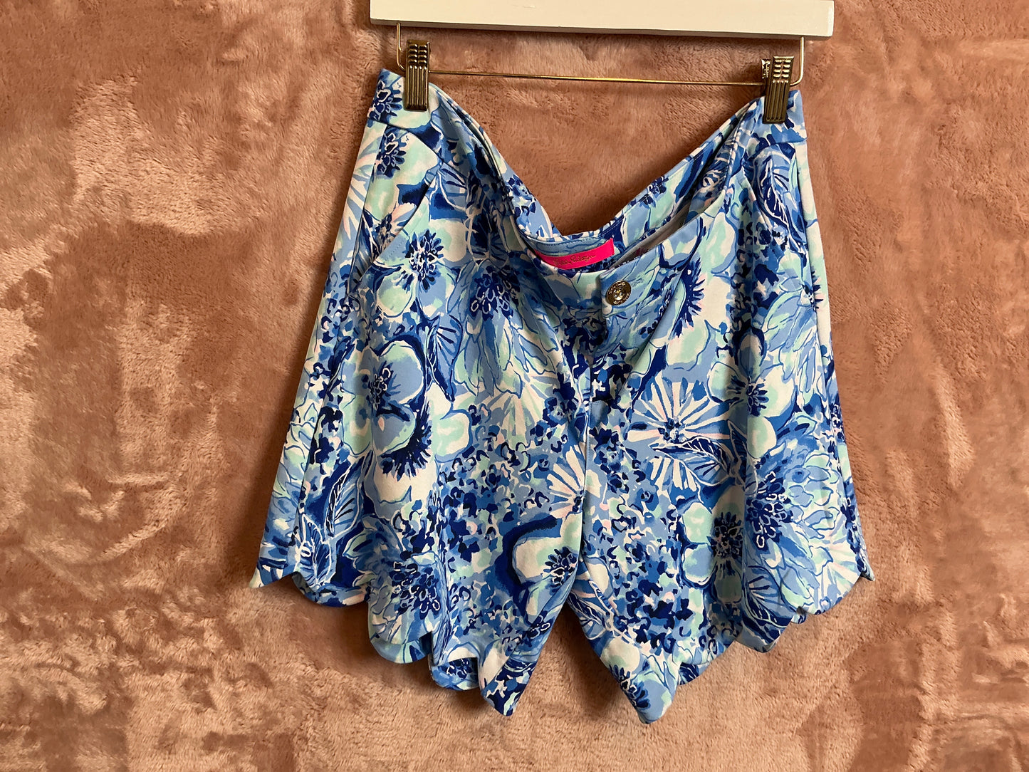 Lilly Pulitzer Short NWT - Darci Knit Short - Coastal Blue - Catch N Keep Small - Size 12